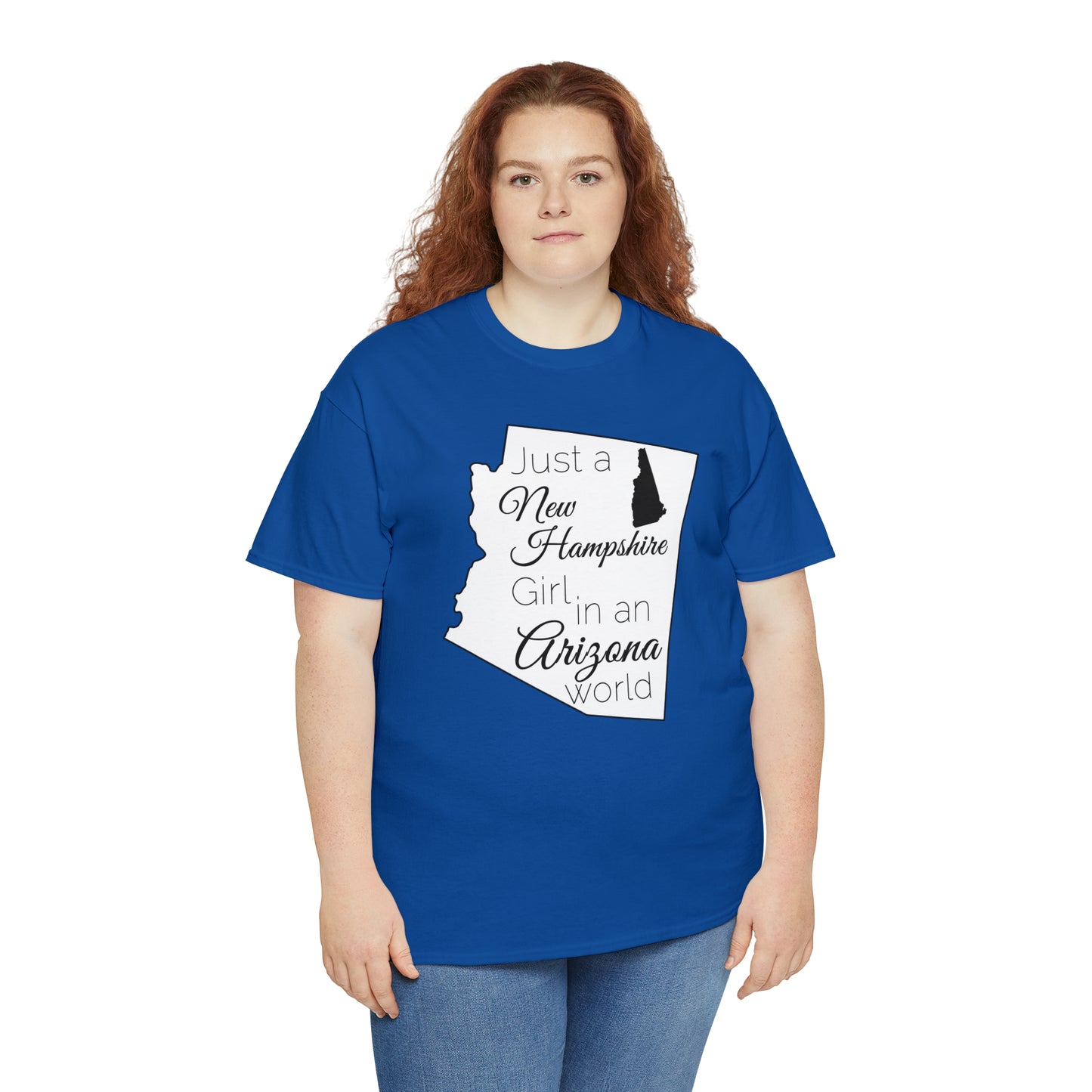 Just a New Hampshire Girl in an Arizona World Unisex Heavy Cotton Tee
