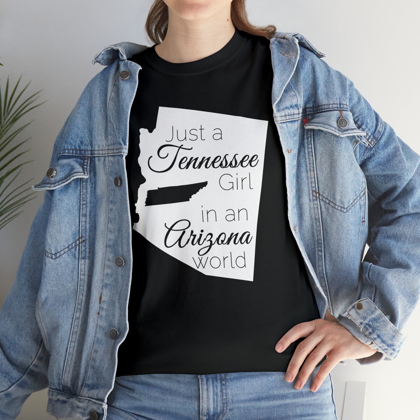 Just a Tennessee Girl in an Arizona World Unisex Heavy Cotton Tee