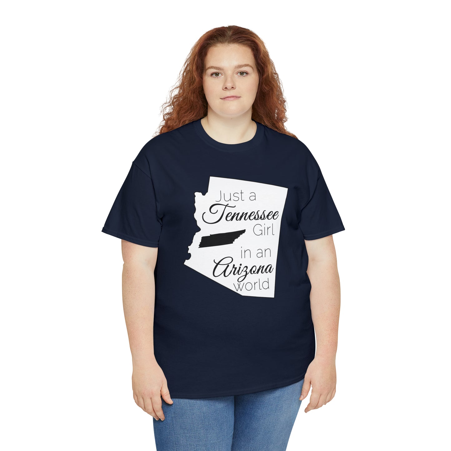 Just a Tennessee Girl in an Arizona World Unisex Heavy Cotton Tee
