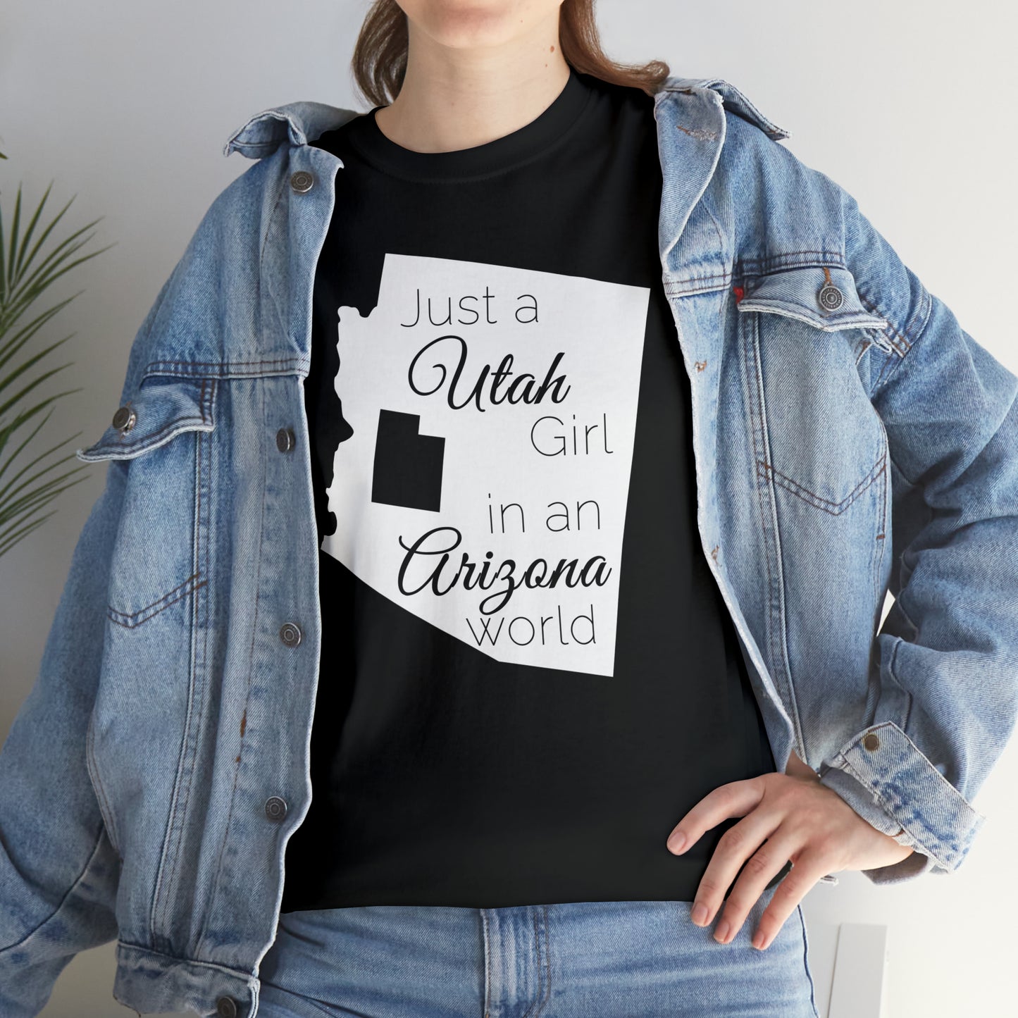 Just a Utah Girl in an Arizona World Unisex Heavy Cotton Tee