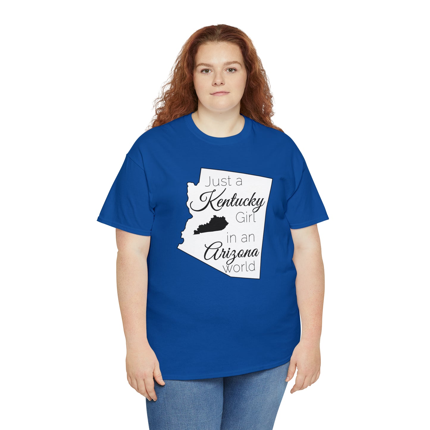 Just a Kentucky Girl in an Arizona World Unisex Heavy Cotton Tee