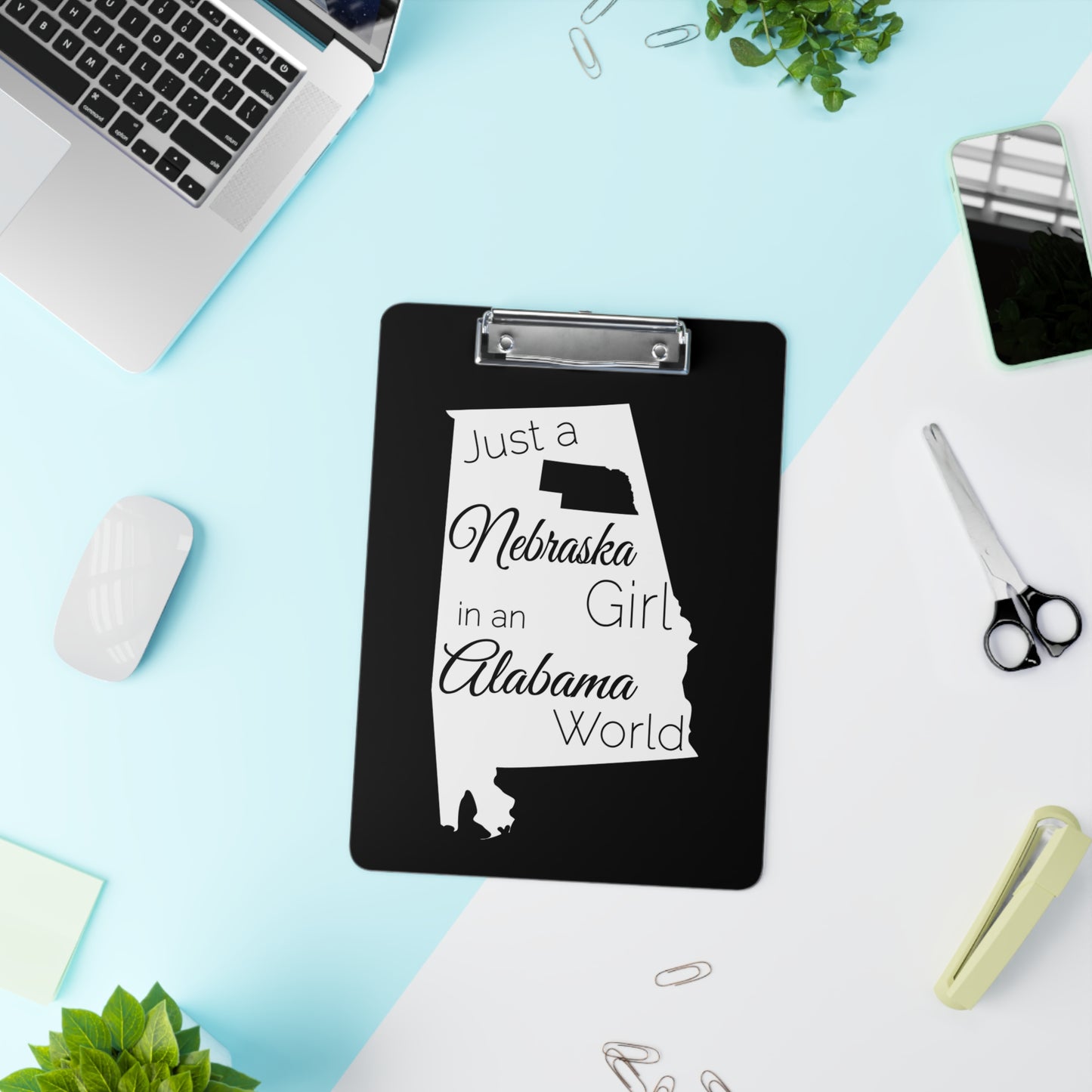 Just a Nebraska Girl in an Alabama World Clipboard