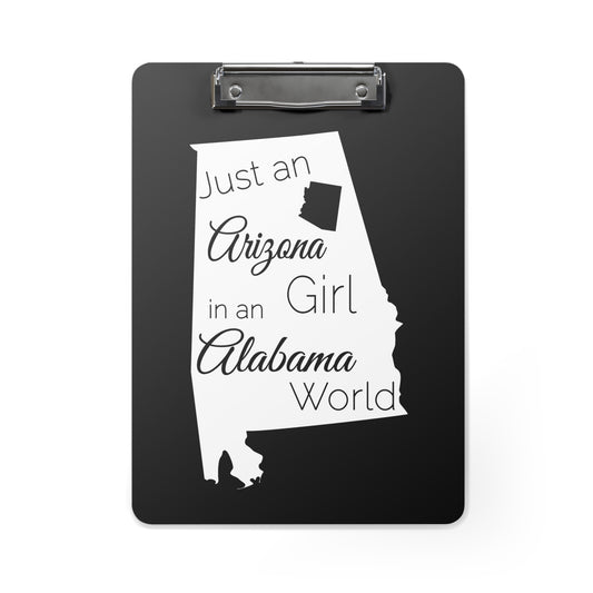 Just an Arizona Girl in an Alabama World Clipboard