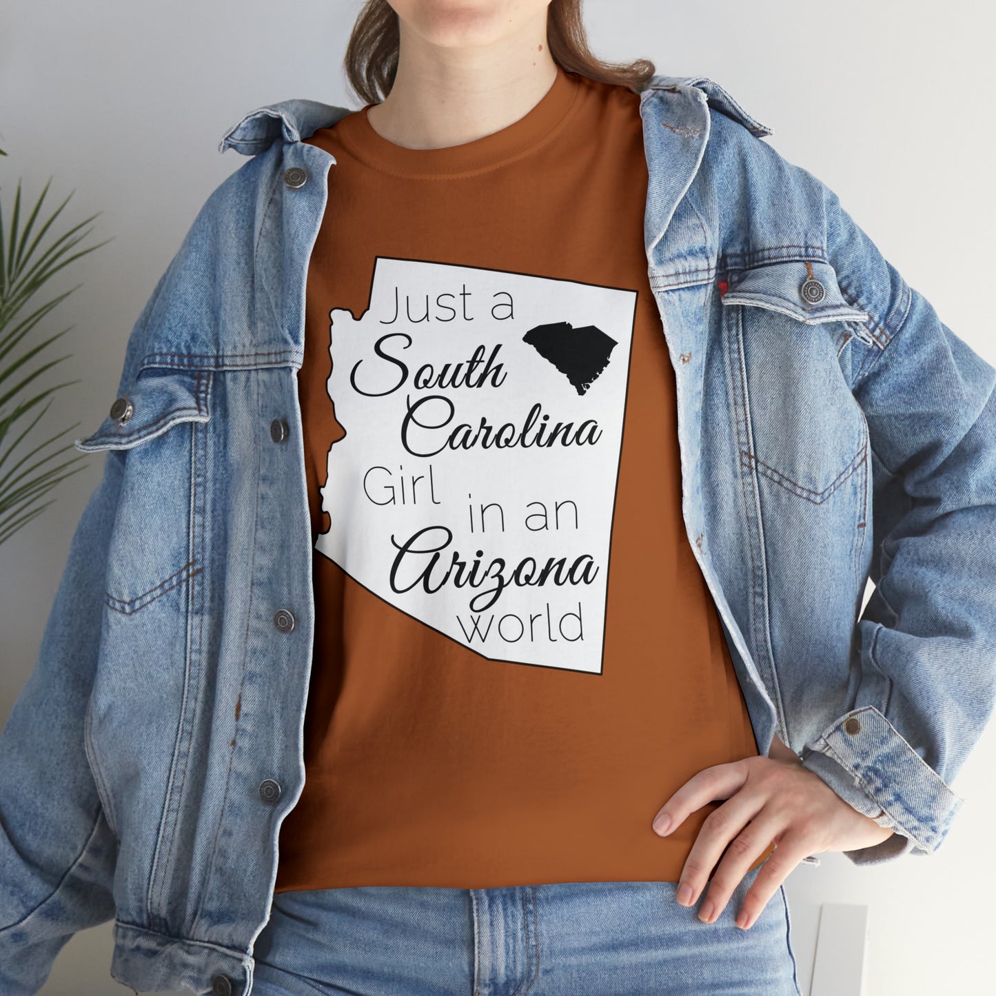Just a South Carolina Girl in an Arizona World Unisex Heavy Cotton Tee