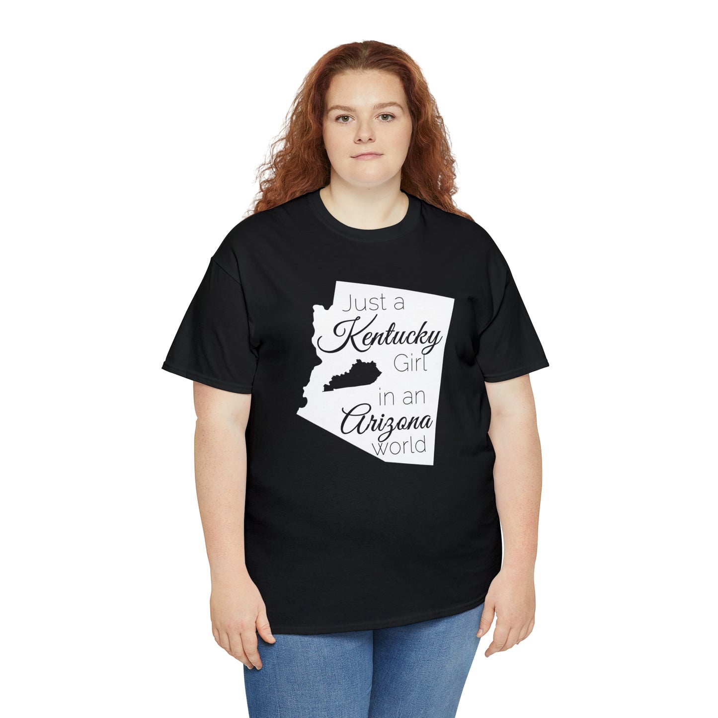 Just a Kentucky Girl in an Arizona World Unisex Heavy Cotton Tee