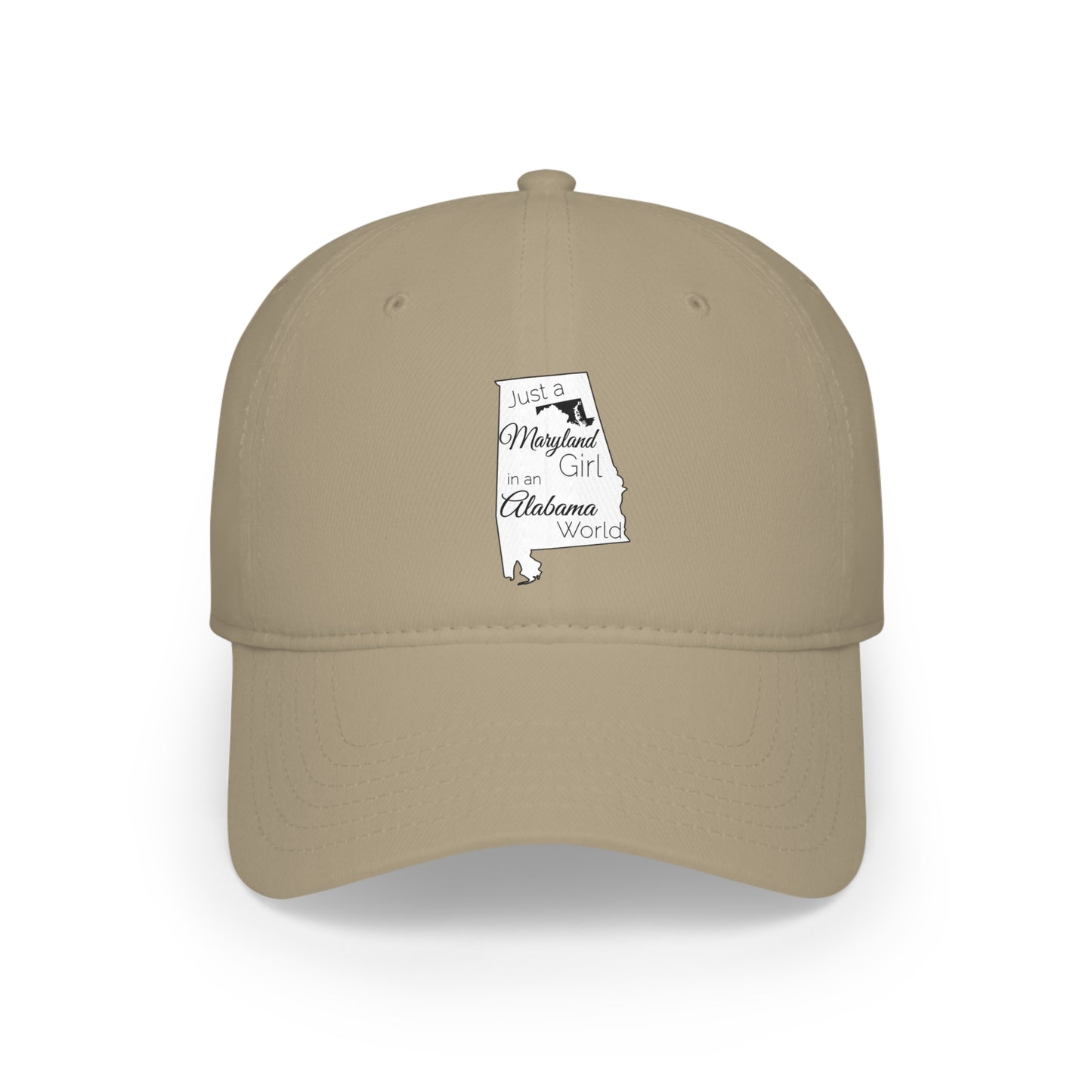 Just a Maryland Girl in an Alabama World Low Profile Baseball Cap