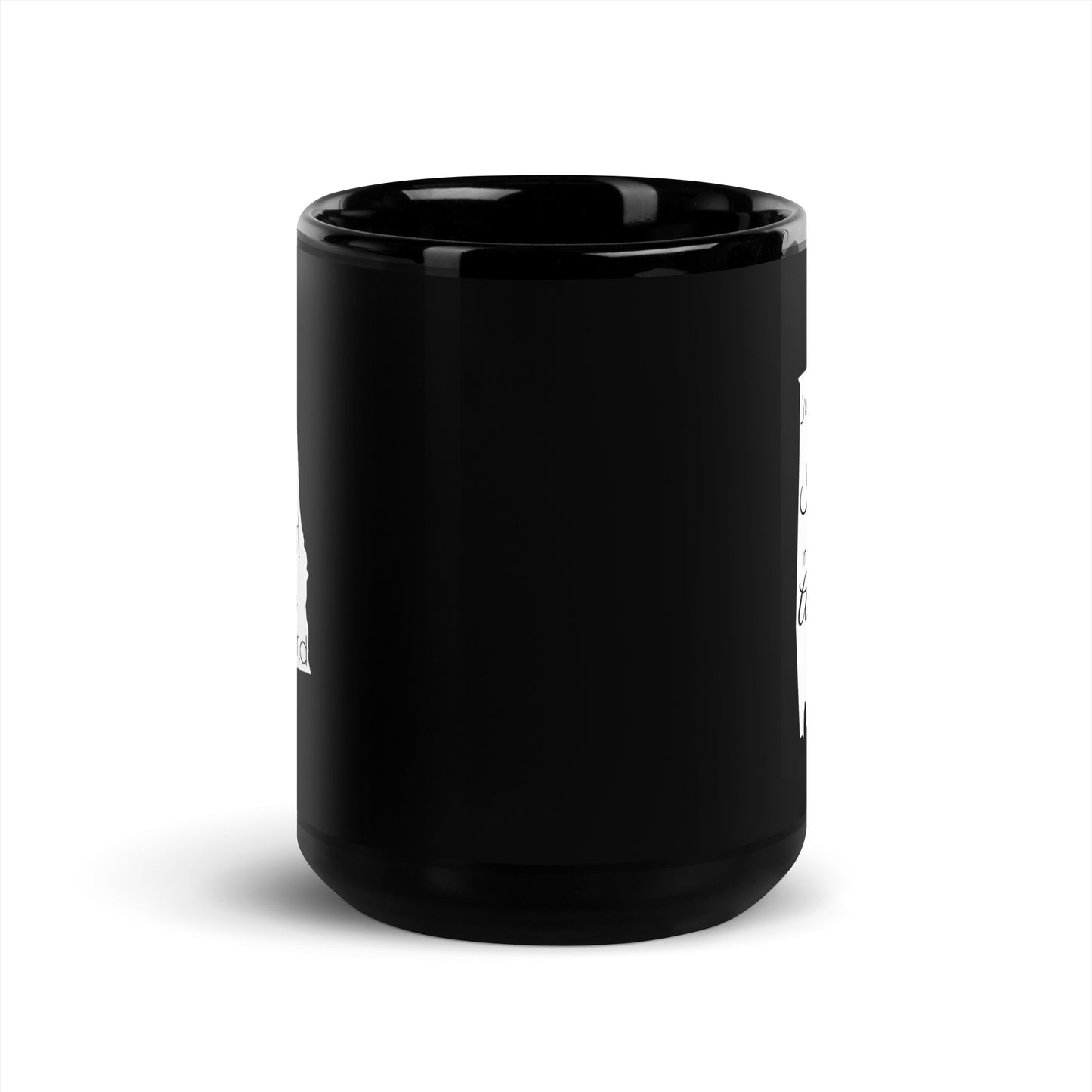Just an Indiana Girl in an Alabama World Black Glossy Mug