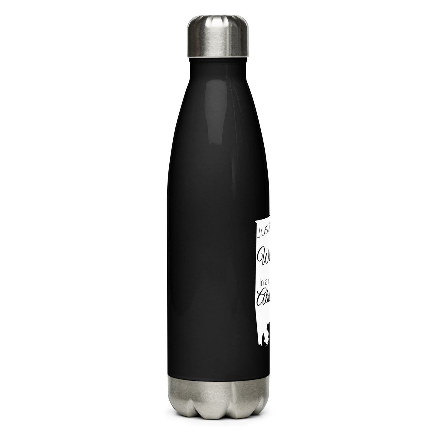 Just a Wisconsin Girl in an Alabama World Stainless Steel Water Bottle
