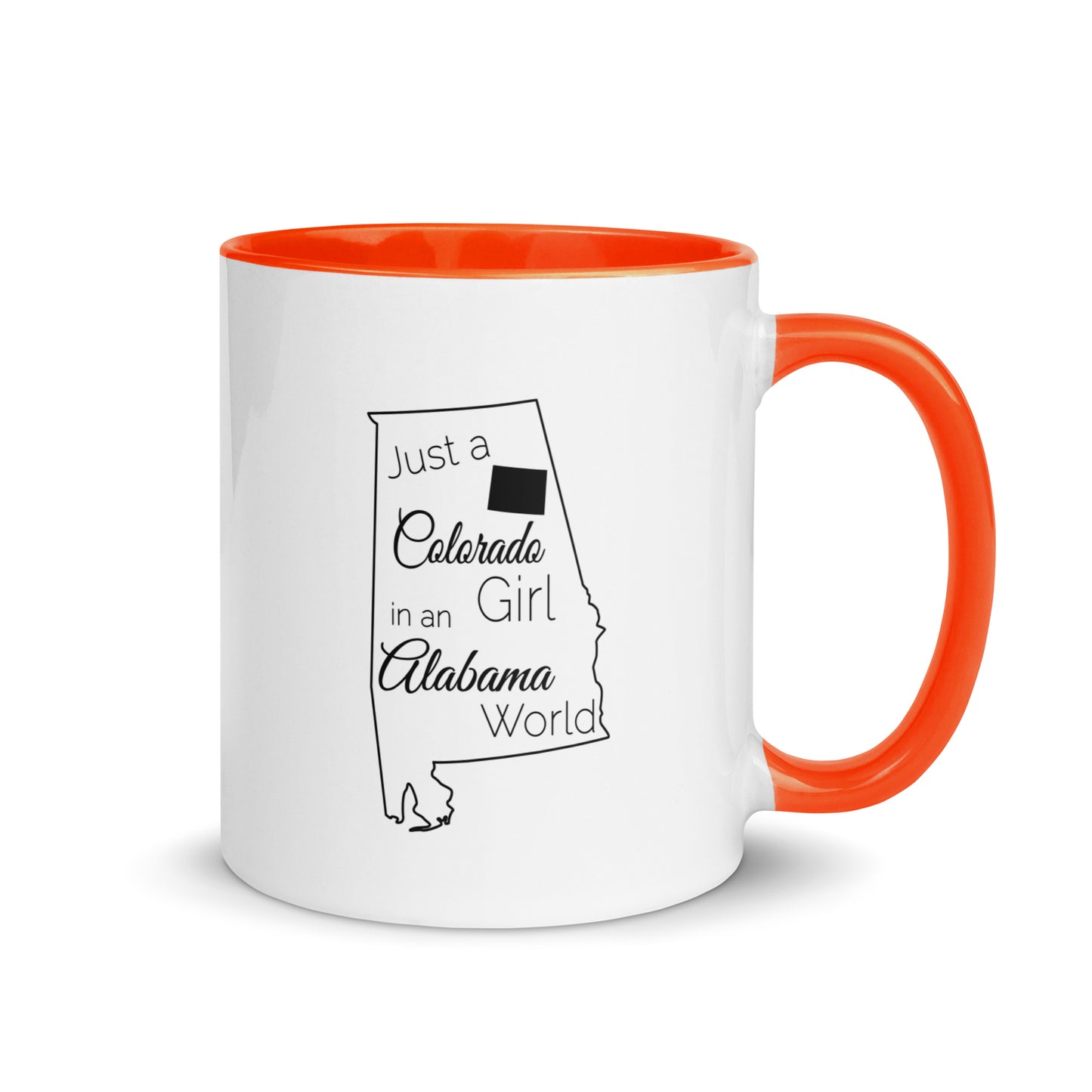 Just a Colorado Girl in an Alabama World Mug with Color Inside