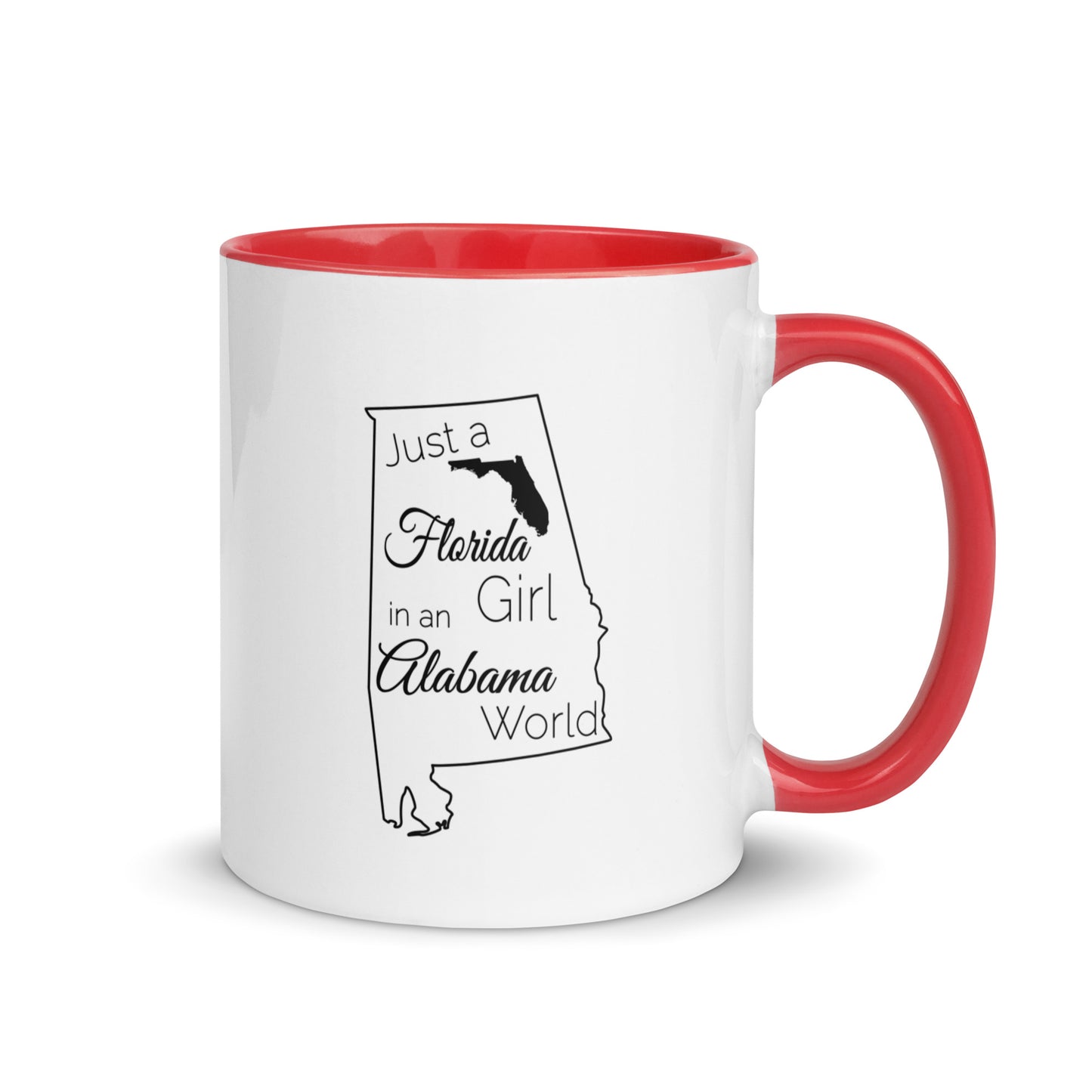Just a Florida Girl in an Alabama World Mug with Color Inside