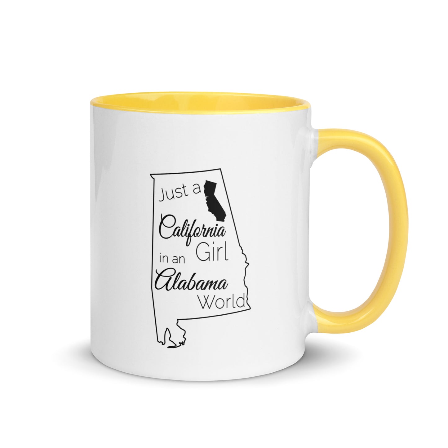 Just a California Girl in an Alabama World Mug with Color Inside