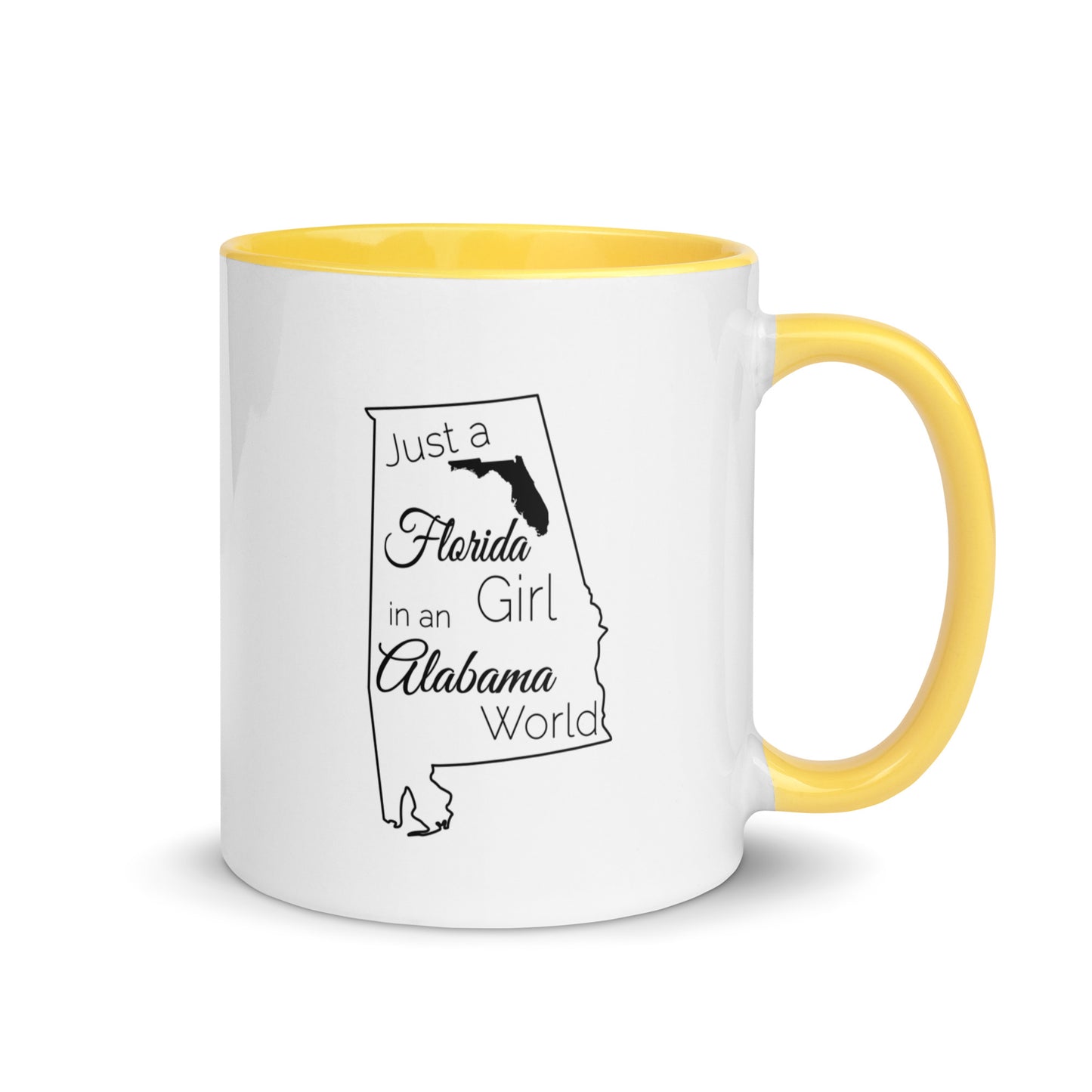 Just a Florida Girl in an Alabama World Mug with Color Inside