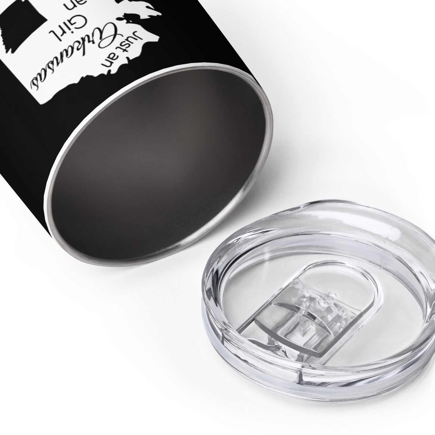 Just an Arkansas Girl in an Alaska World Wine tumbler