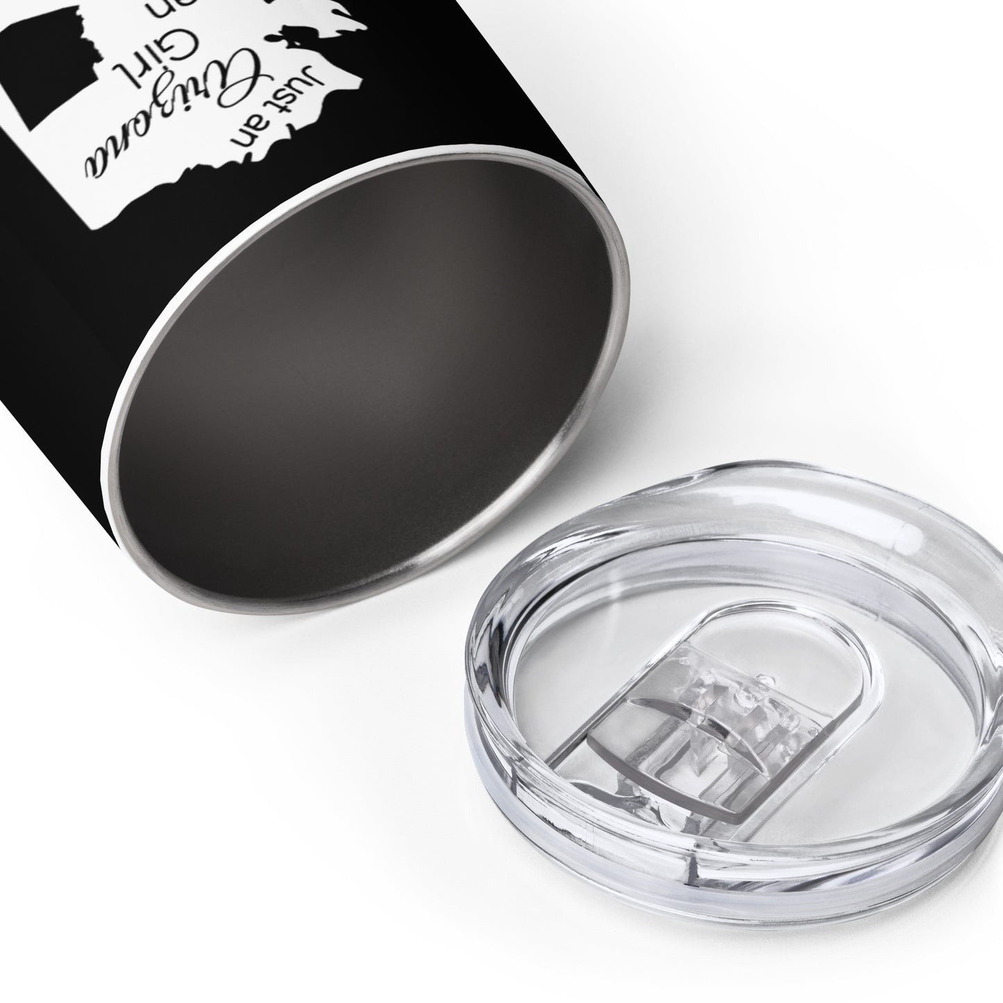 Just an Arizona Girl in an Alaska World Wine tumbler