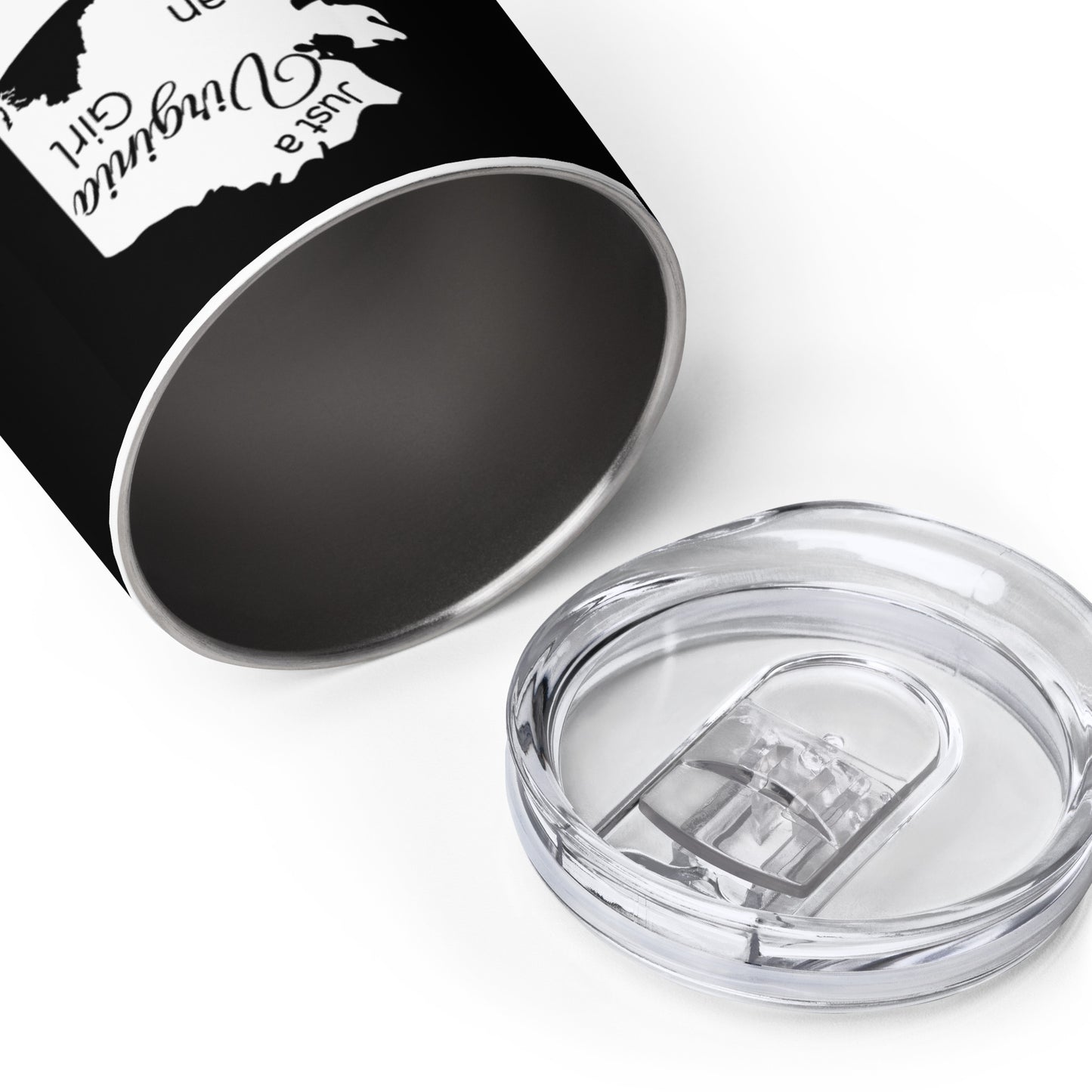 Just a Virginia Girl in an Alaska World Wine tumbler