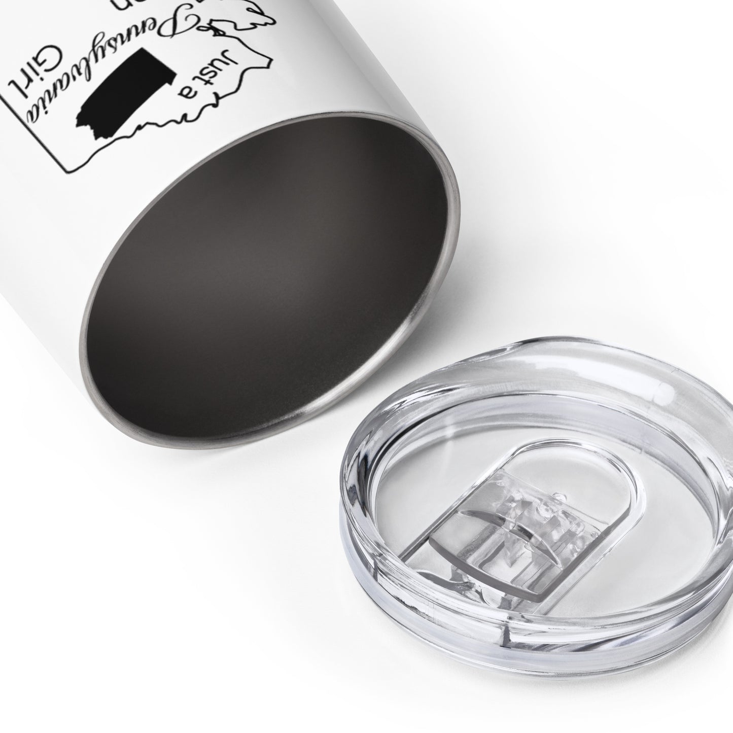 Just a Pennsylvania Girl in an Alaska World Wine tumbler