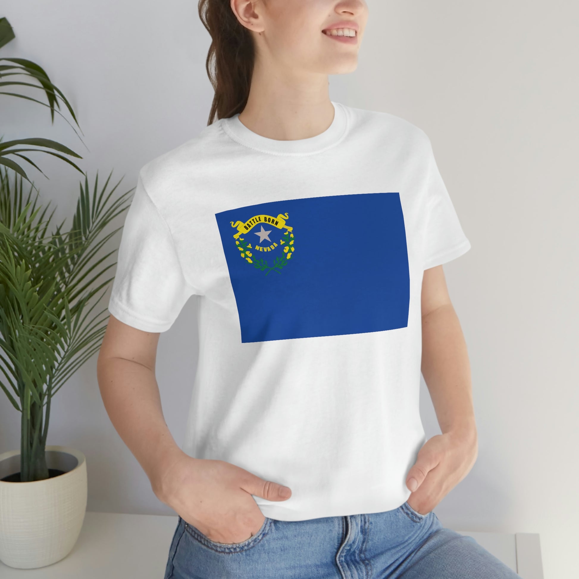 Nevada Flag Unisex Jersey Short Sleeve Tee Tshirt T-shirt