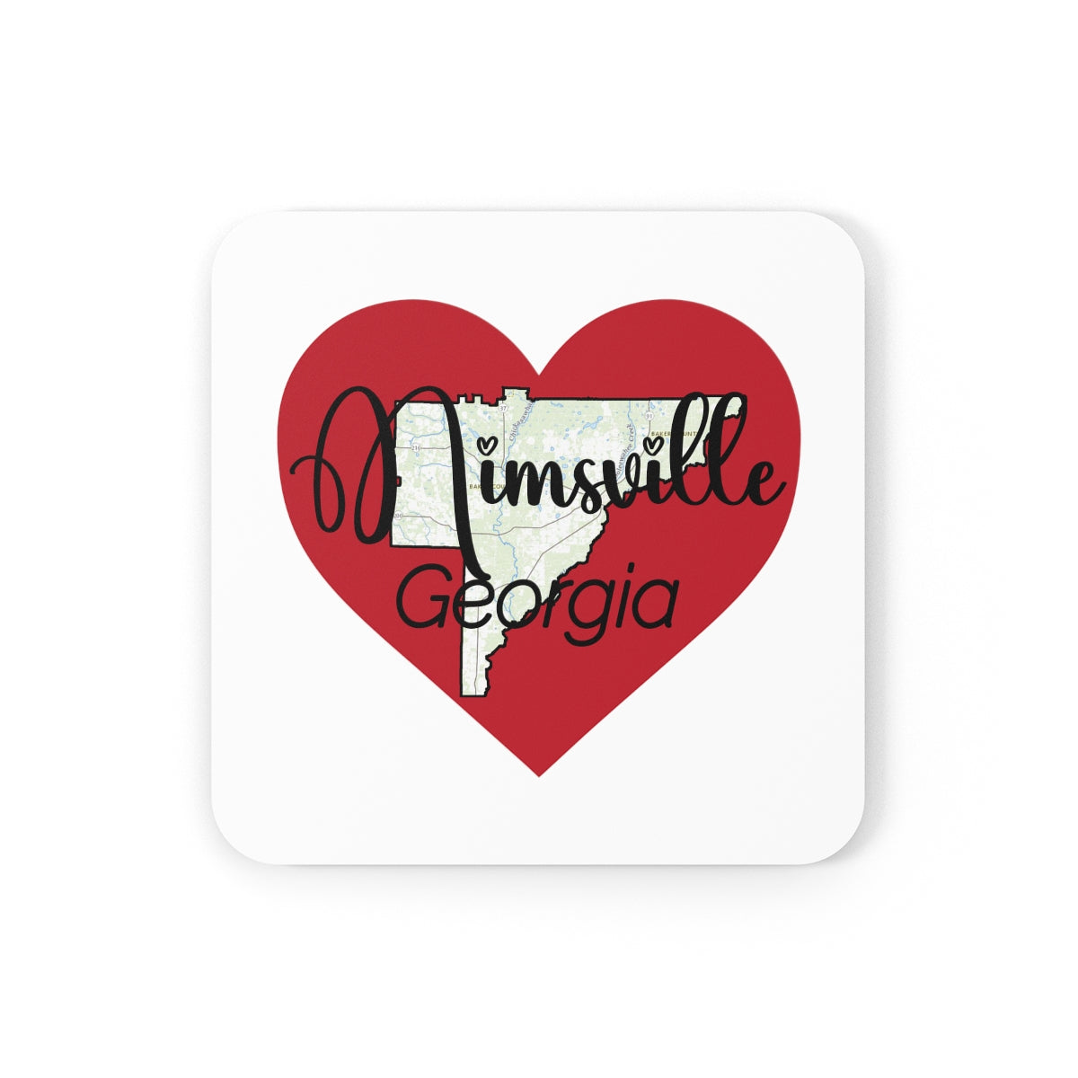 Mimsville Georgia Corkwood Coaster Set