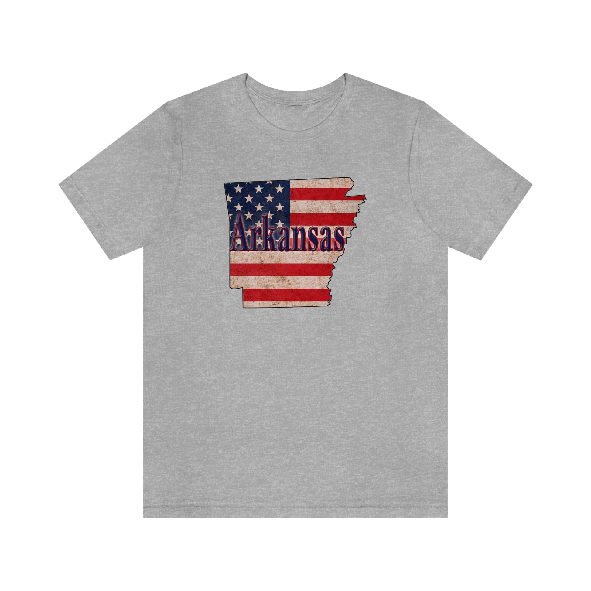 Arkansas US Flag Unisex Jersey Short Sleeve Tee Tshirt T-shirt