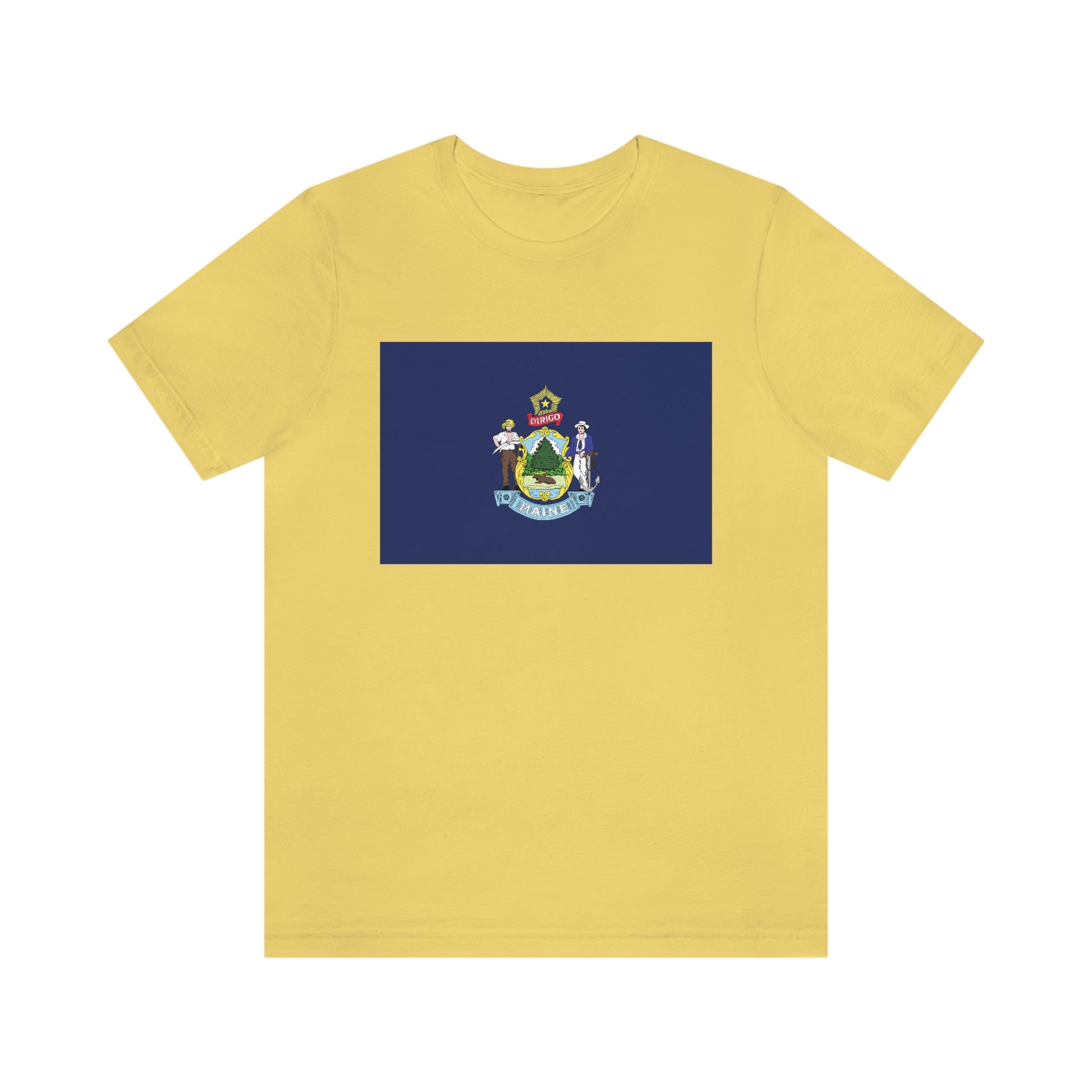 Maine Flag Unisex Jersey Short Sleeve Tee Tshirt T-shirt