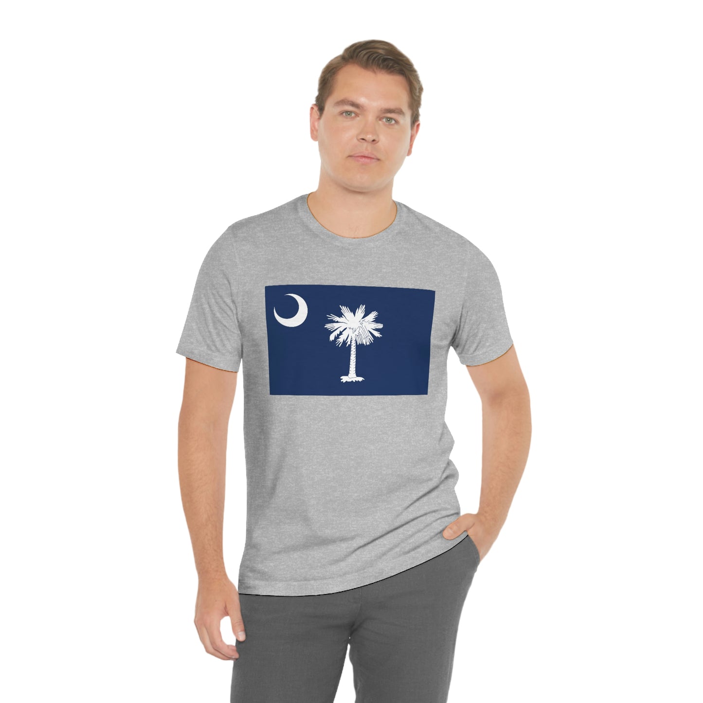 South Carolina Flag Unisex Jersey Short Sleeve Tee Tshirt T-shirt