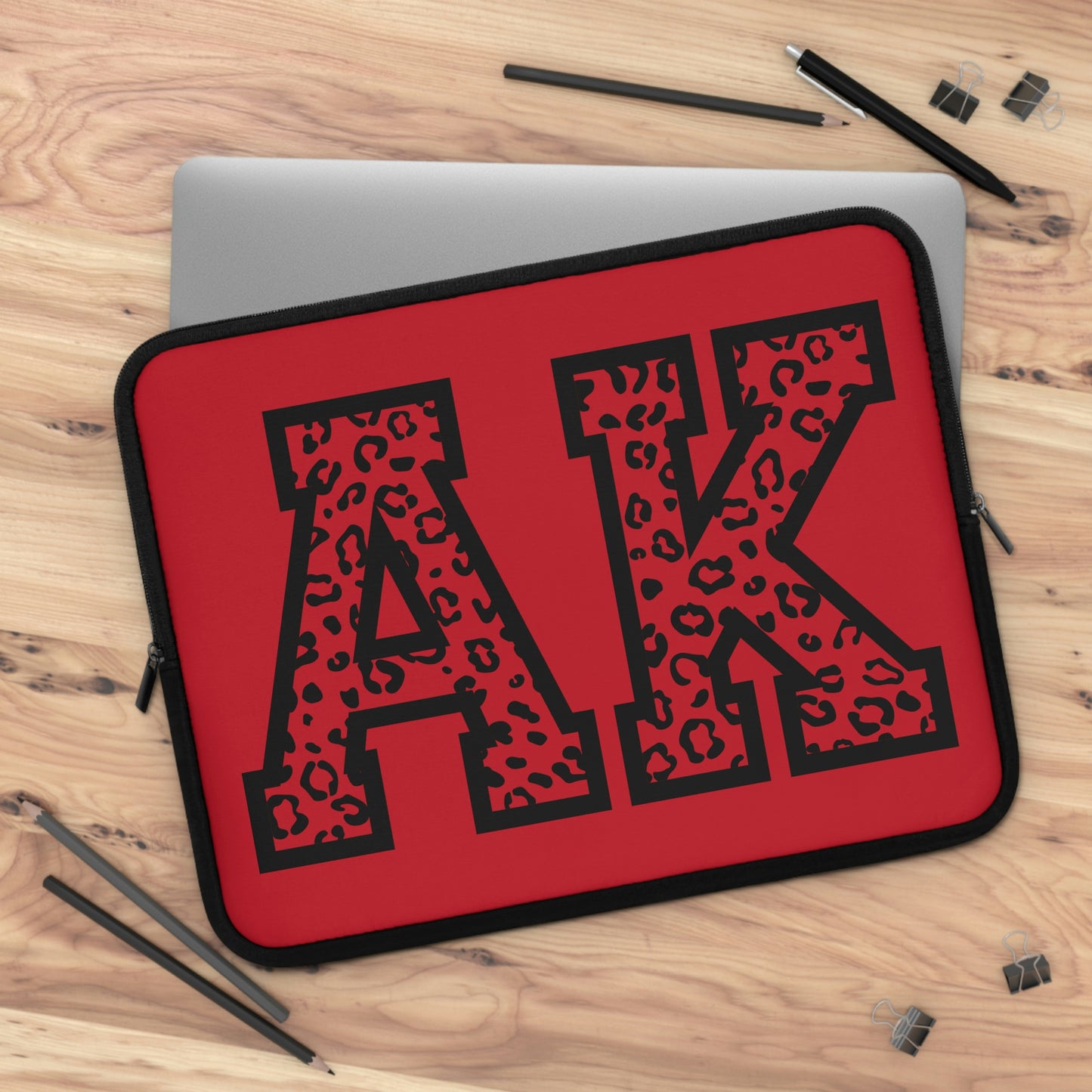 Alaska Leopard Print AK Laptop Sleeve
