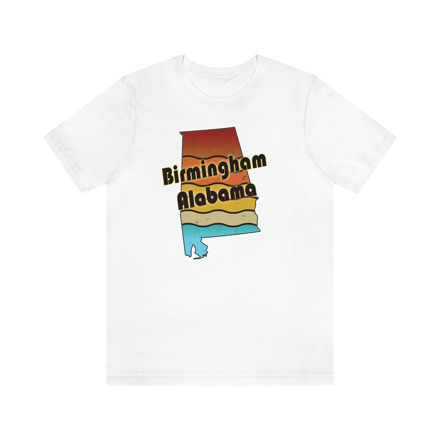 Birmingham Alabama Retro Sunset Unisex Jersey Short Sleeve T-shirt