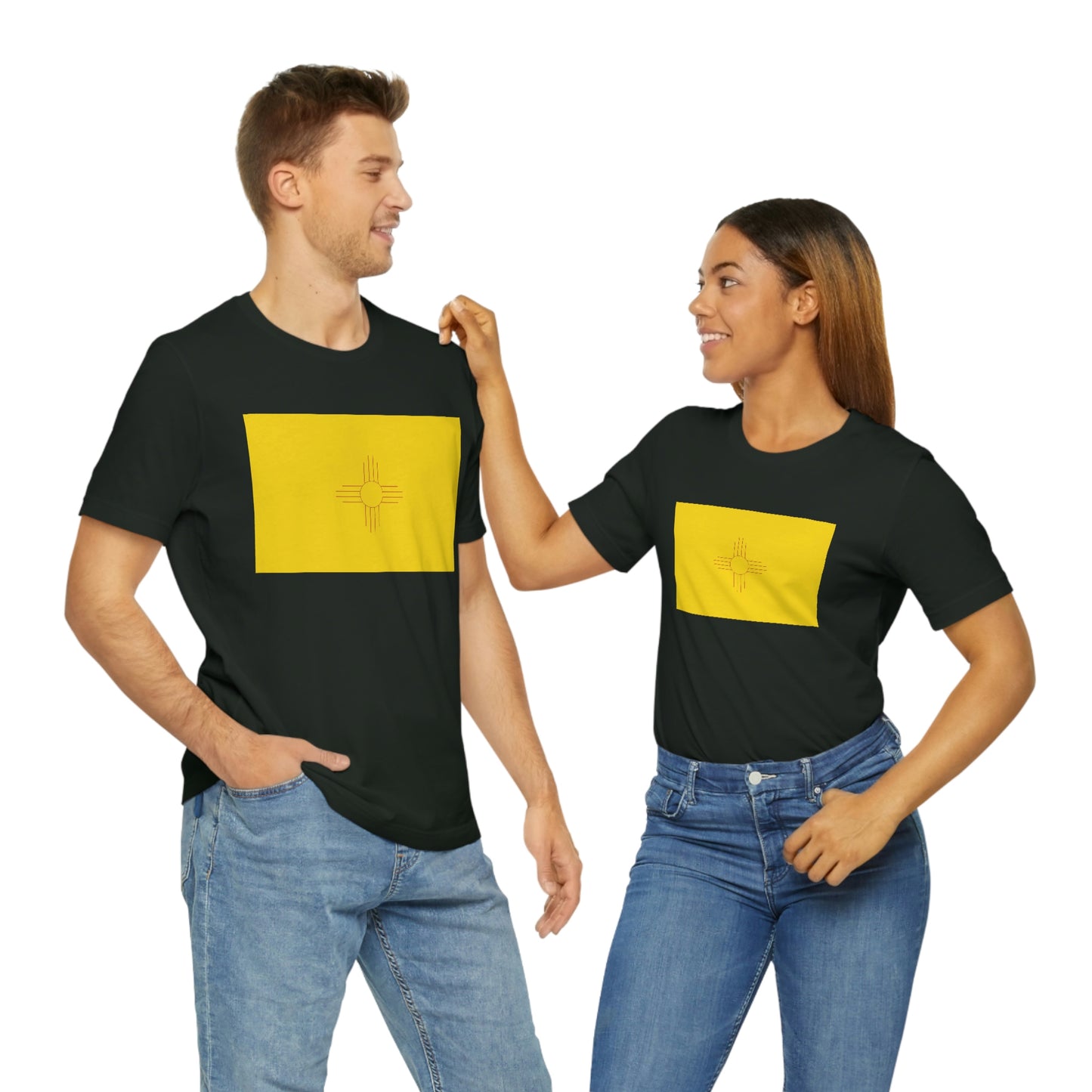 New Mexico Flag Unisex Jersey Short Sleeve Tee Tshirt T-shirt