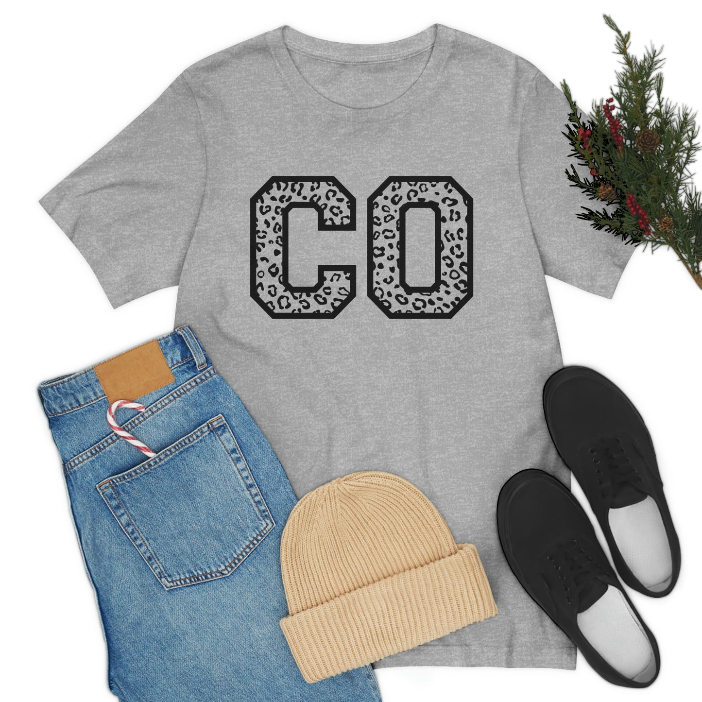Colorado Leopard Print Unisex Jersey Short Sleeve Tee Tshirt T-shirt