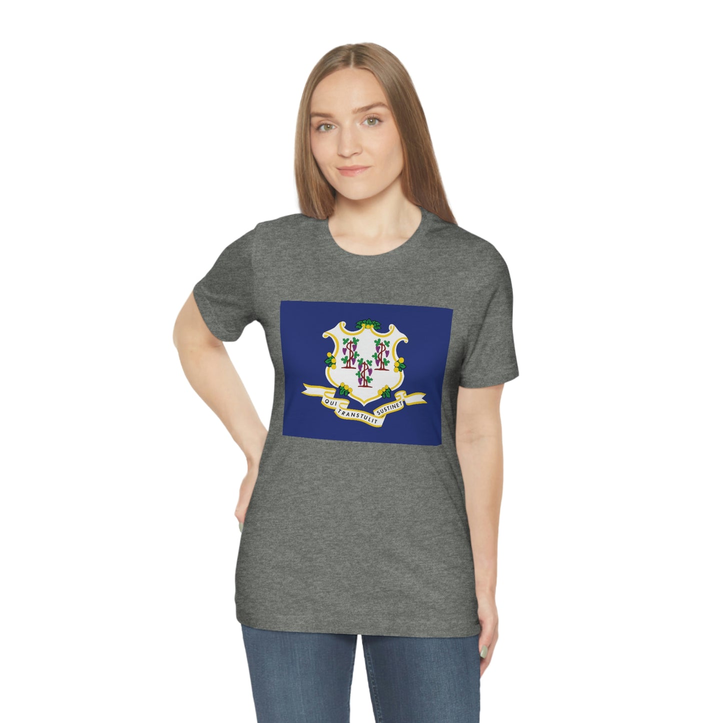 Connecticut Flag Unisex Jersey Short Sleeve Tee Tshirt T-shirt