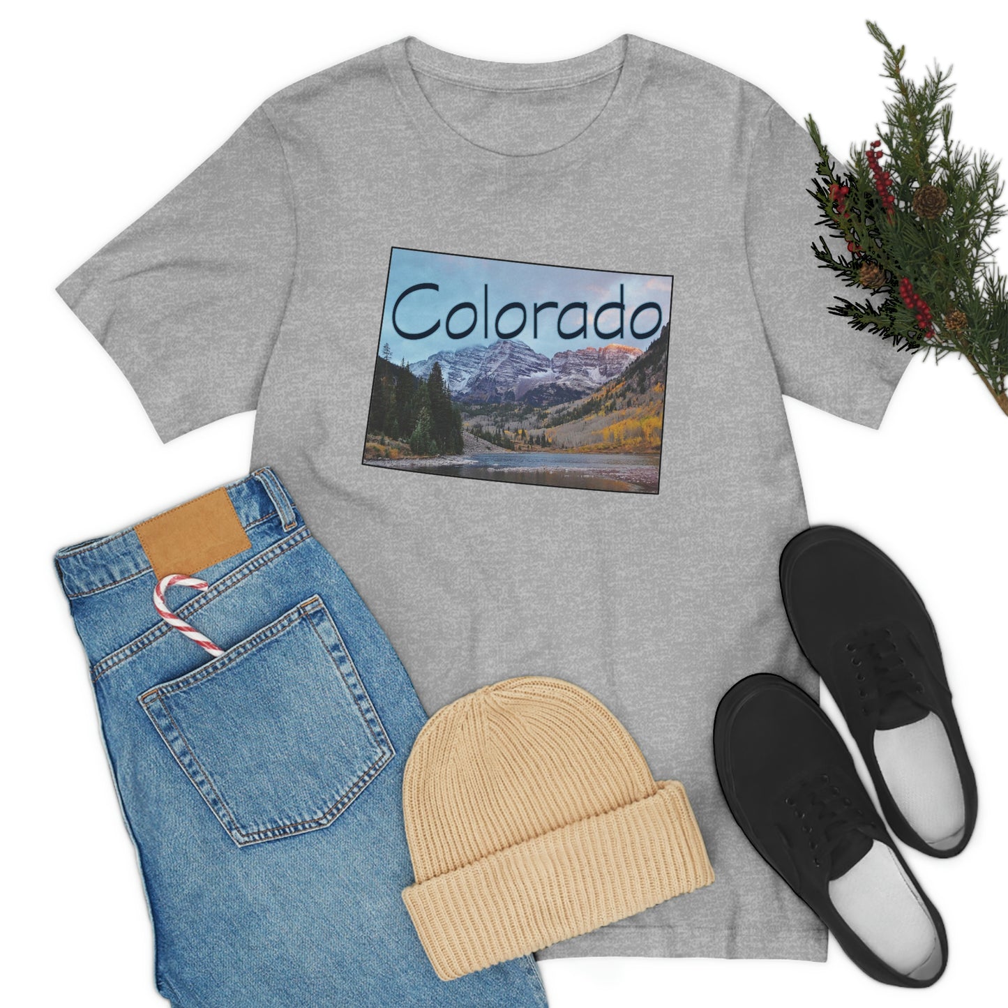 Colorado Mountains Unisex Jersey Short Sleeve Tee Tshirt T-shirt