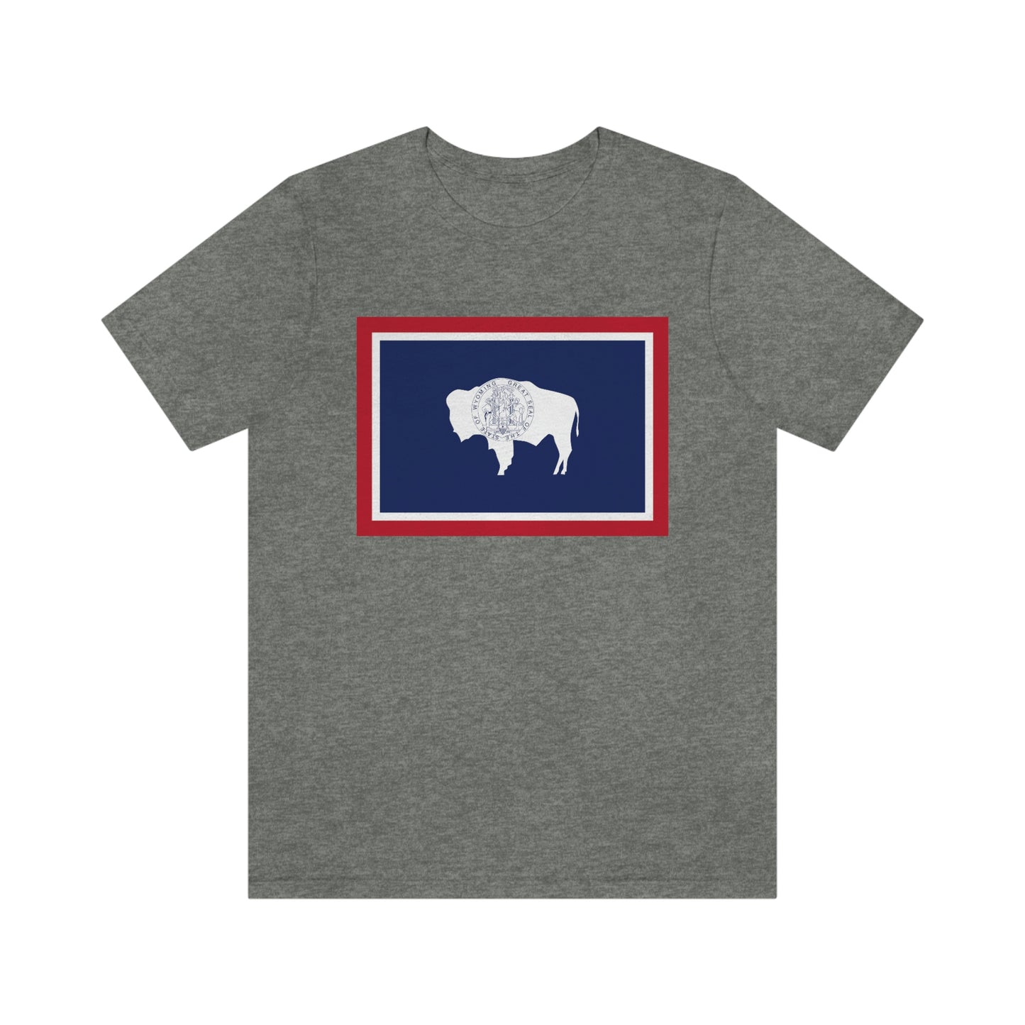 Wyoming Flag Unisex Jersey Short Sleeve Tee Tshirt T-shirt