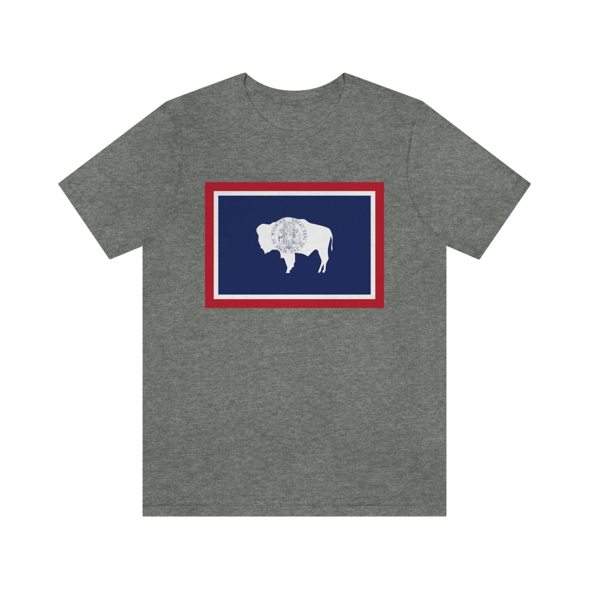 Wyoming Flag Unisex Jersey Short Sleeve Tee Tshirt T-shirt