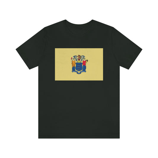 New Jersey Flag Unisex Jersey Short Sleeve Tee Tshirt T-shirt