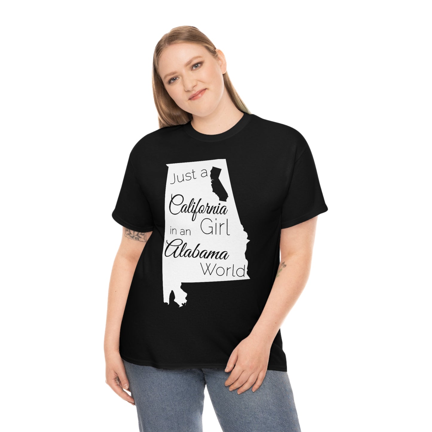 Just a California Girl in an Alabama World Unisex Heavy Cotton Tee