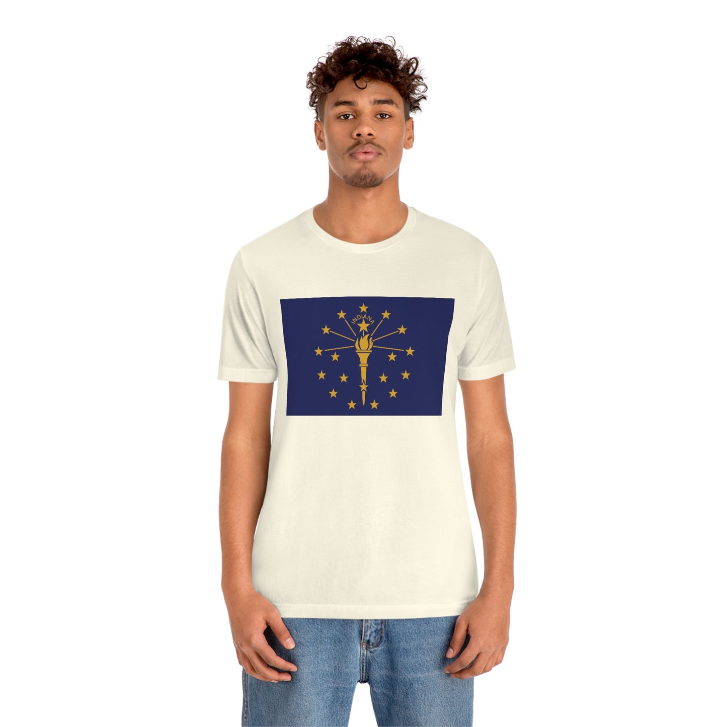 Indiana Flag Unisex Jersey Short Sleeve Tee Tshirt T-shirt