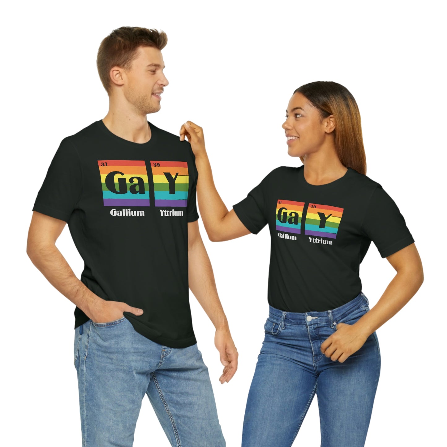 Gallium Yttrium LGBTQIA Unisex Jersey Short Sleeve Tee