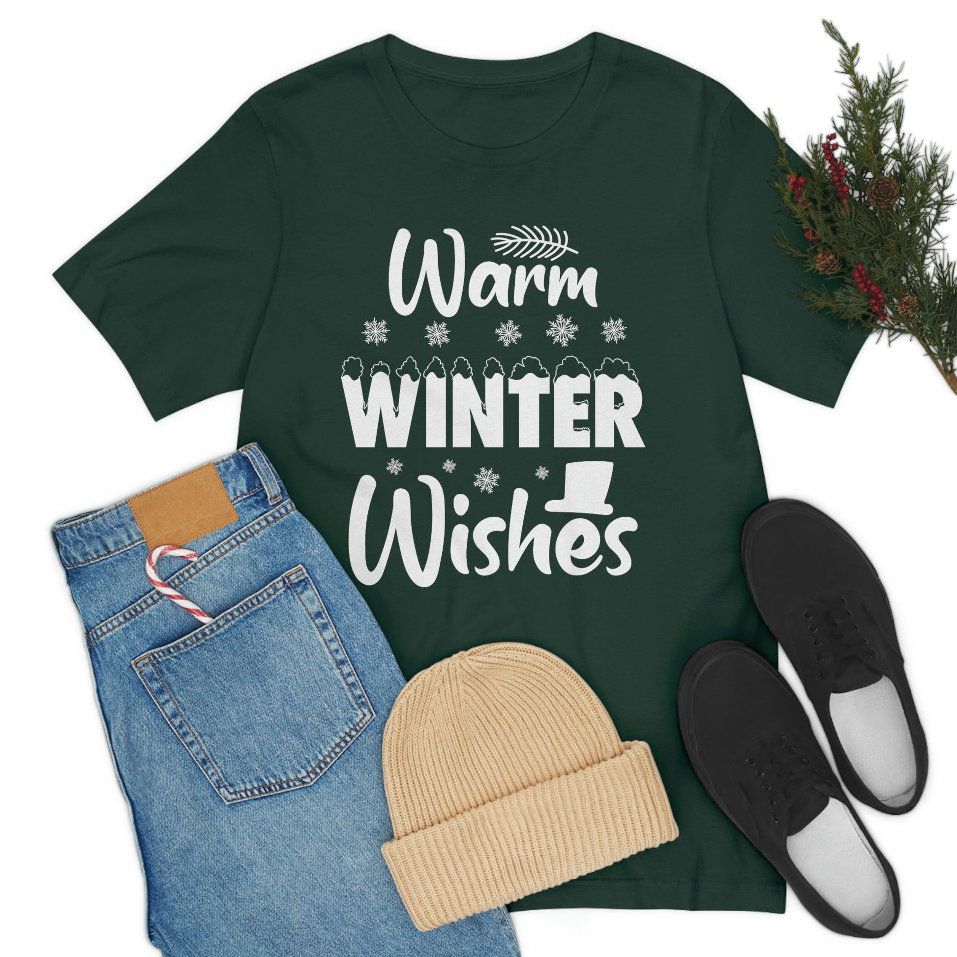 Warm Winter Wishes Unisex Jersey Short Sleeve Tee