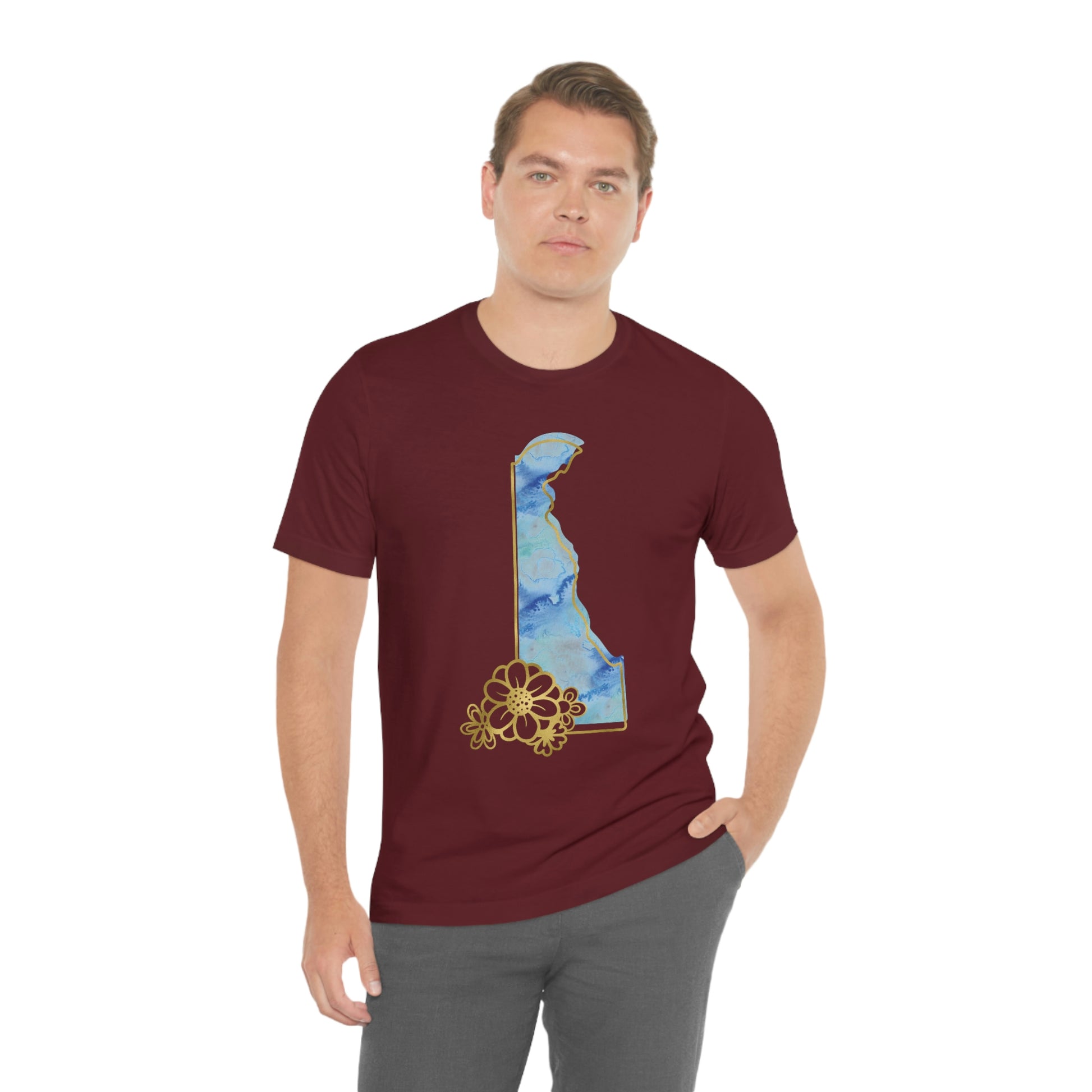 Delaware Watercolor Short Sleeve T-shirt