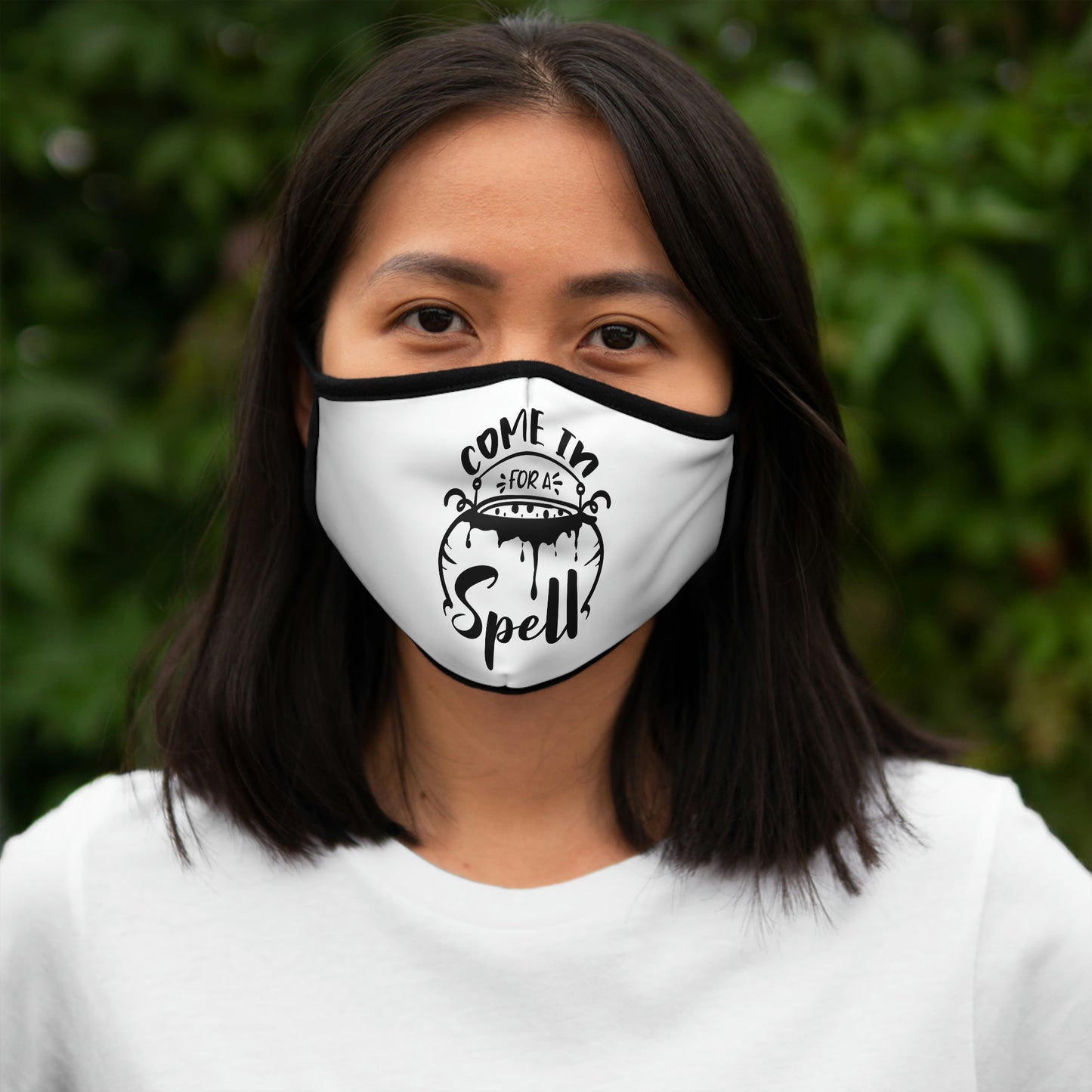 Come in for a Spell Fitted Polyester Face Mask
