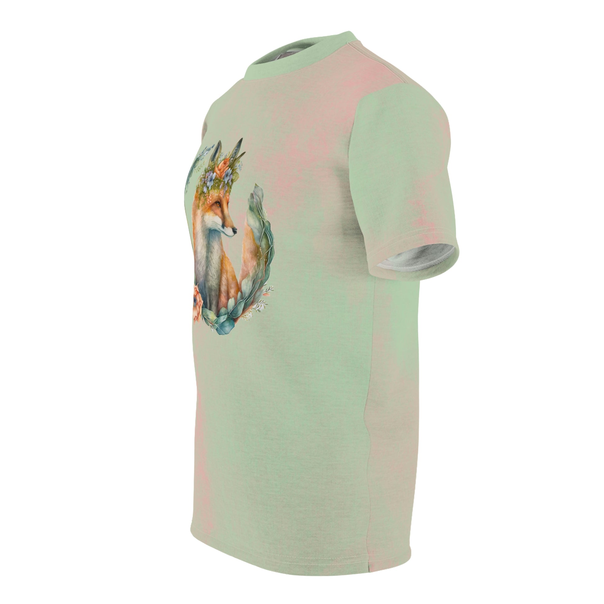 Spring Fox Wreath Unisex T-shirt