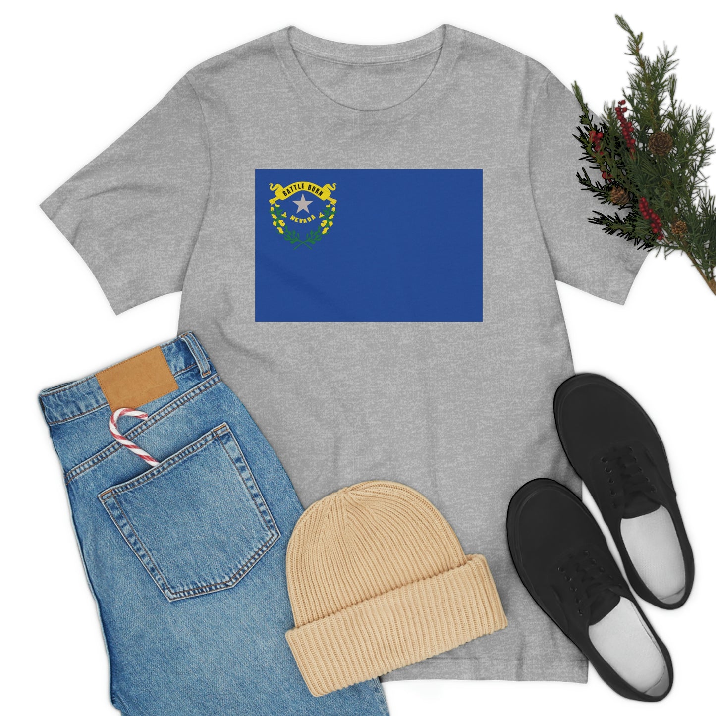 Nevada Flag Unisex Jersey Short Sleeve Tee Tshirt T-shirt