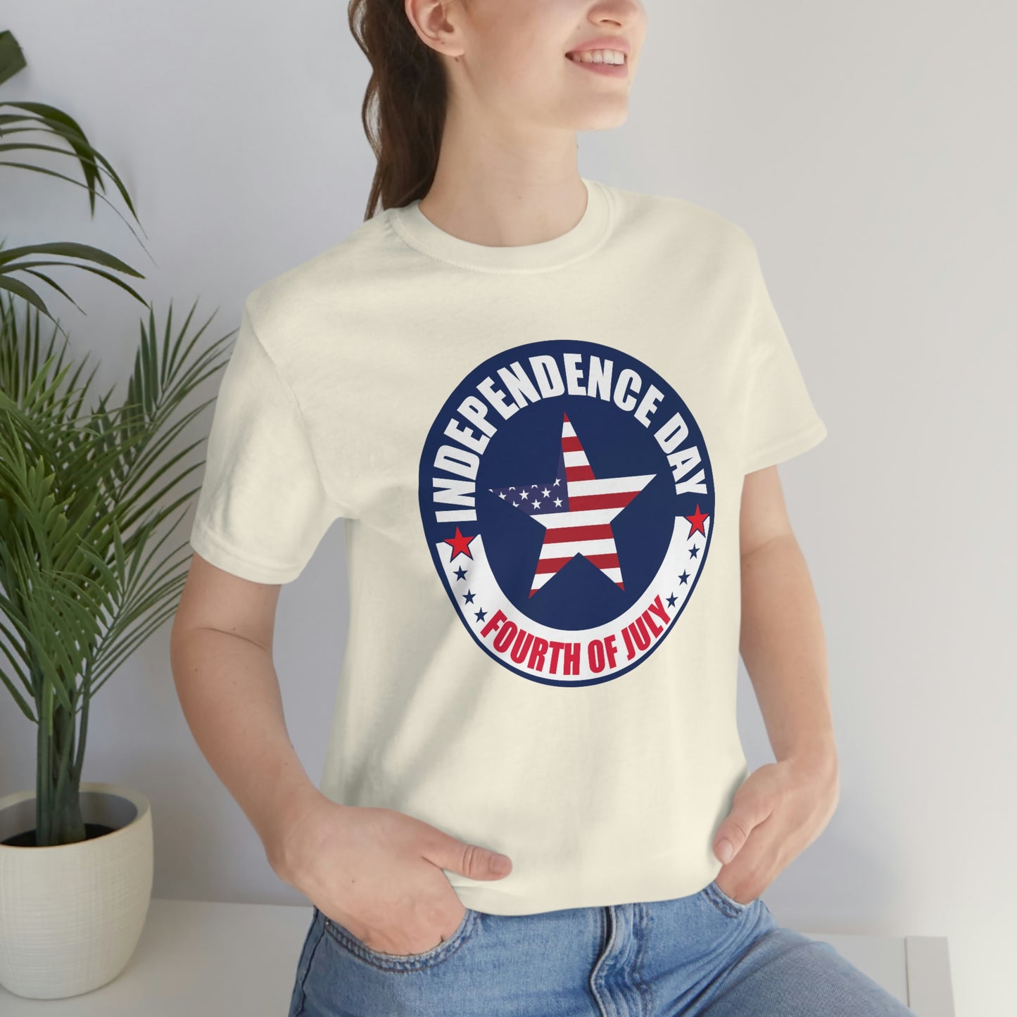 Independence Day Happy 4th of July Unisex Jersey Short Sleeve Tee
