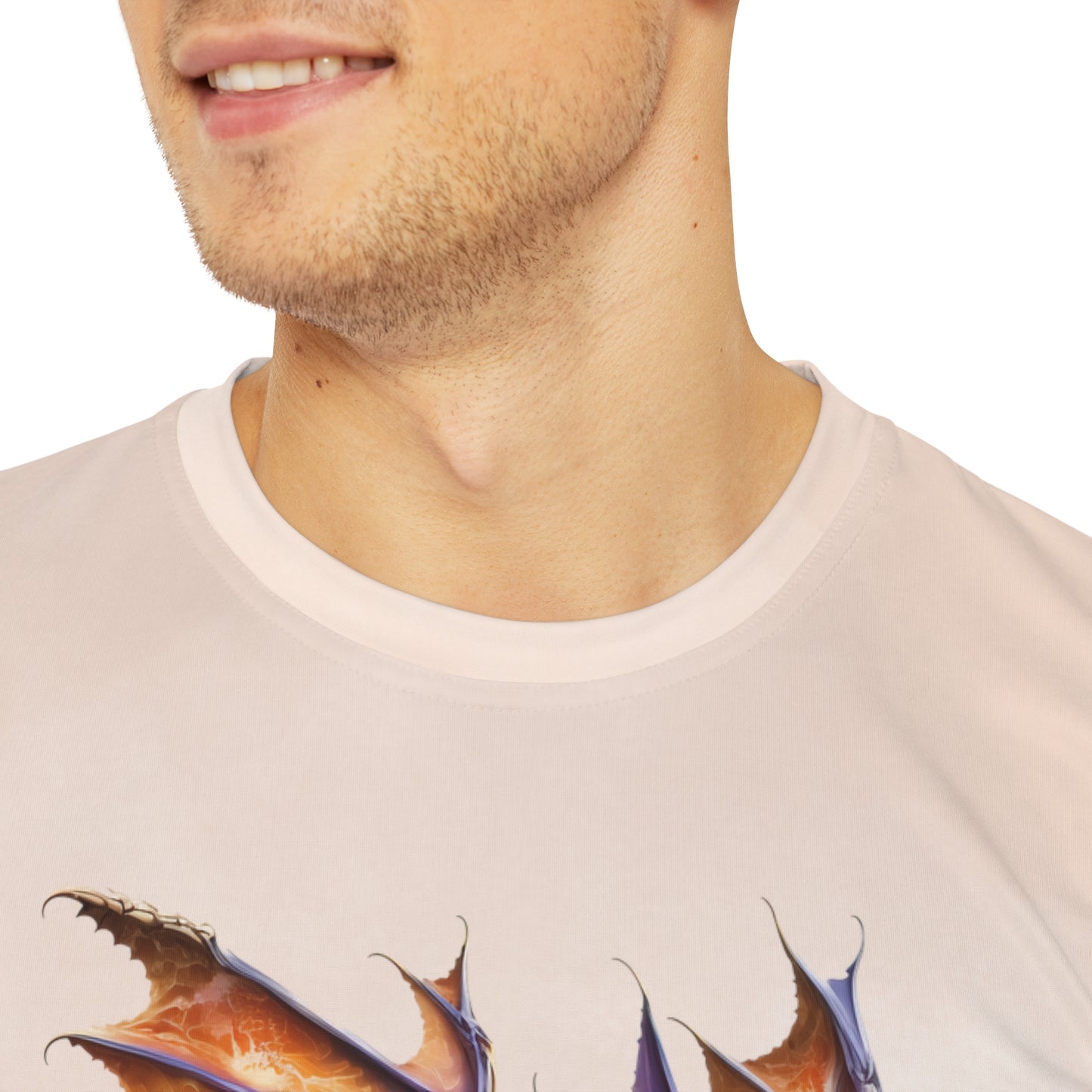 Dragon on Watercolor Background T-shirt