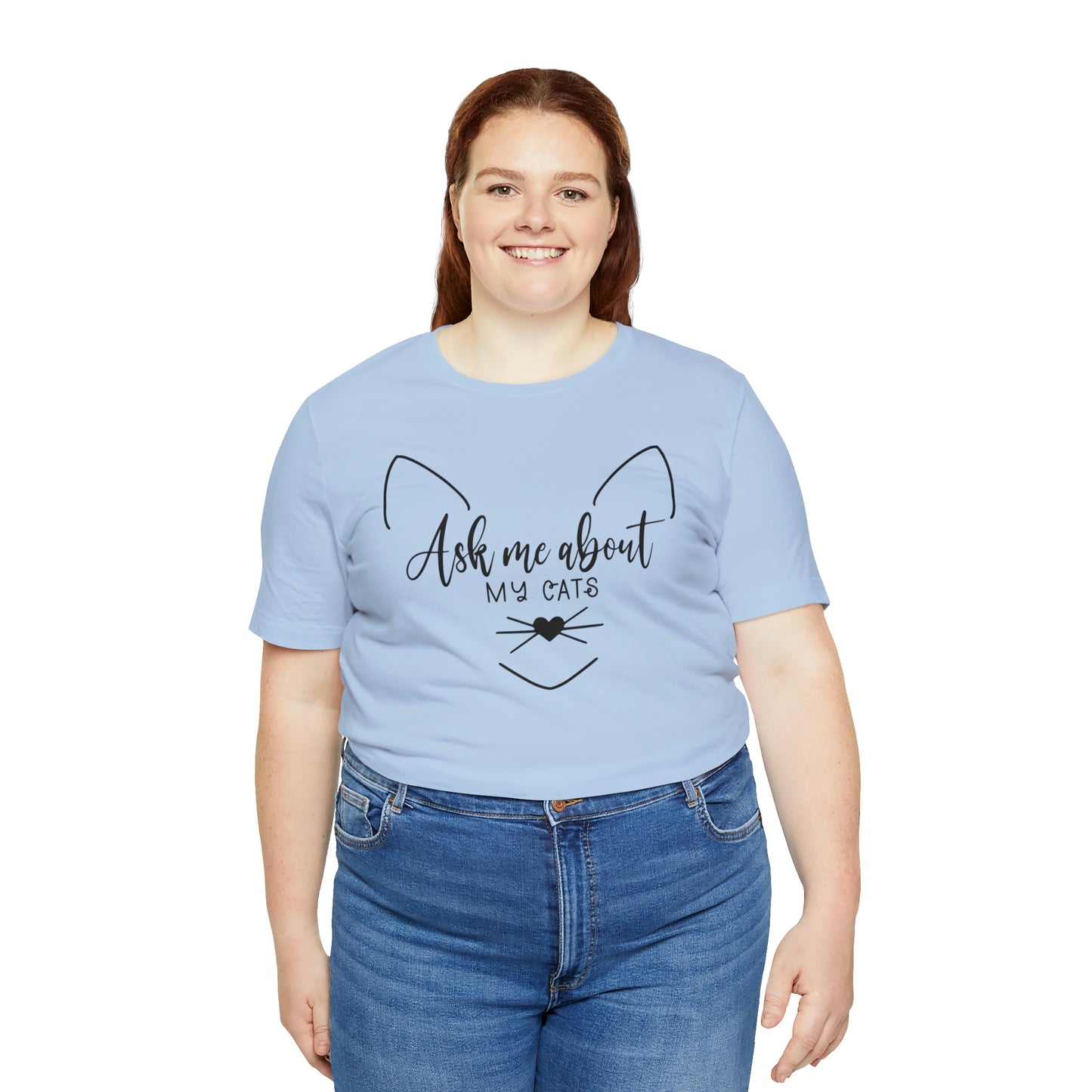 Ask Me About My Cats Short Sleeve T-shirt