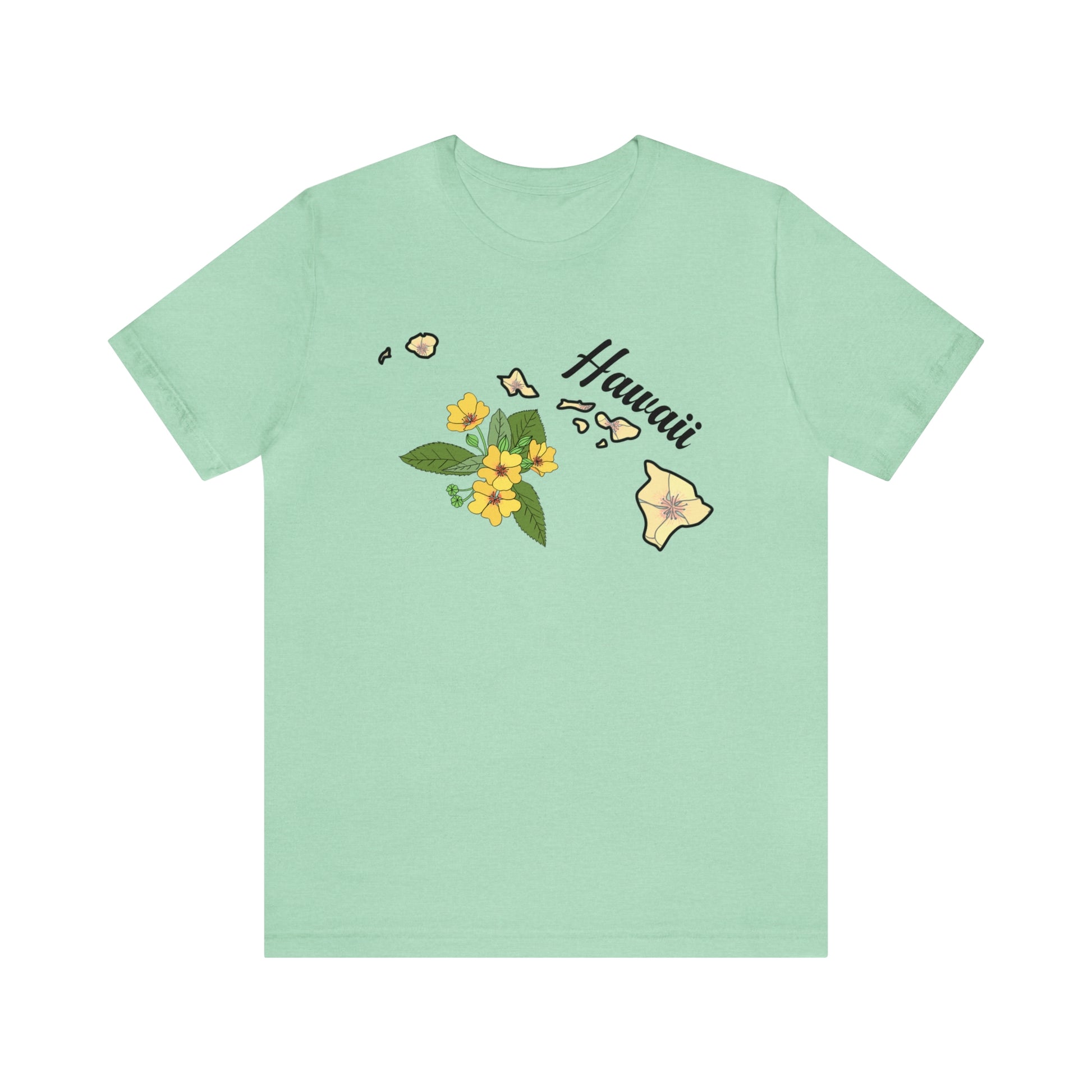 Hawaii State Flower Short Sleeve T-shirt