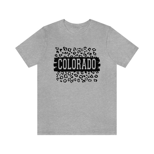 Colorado Leopard Print Unisex Jersey Short Sleeve Tee Tshirt T-shirt