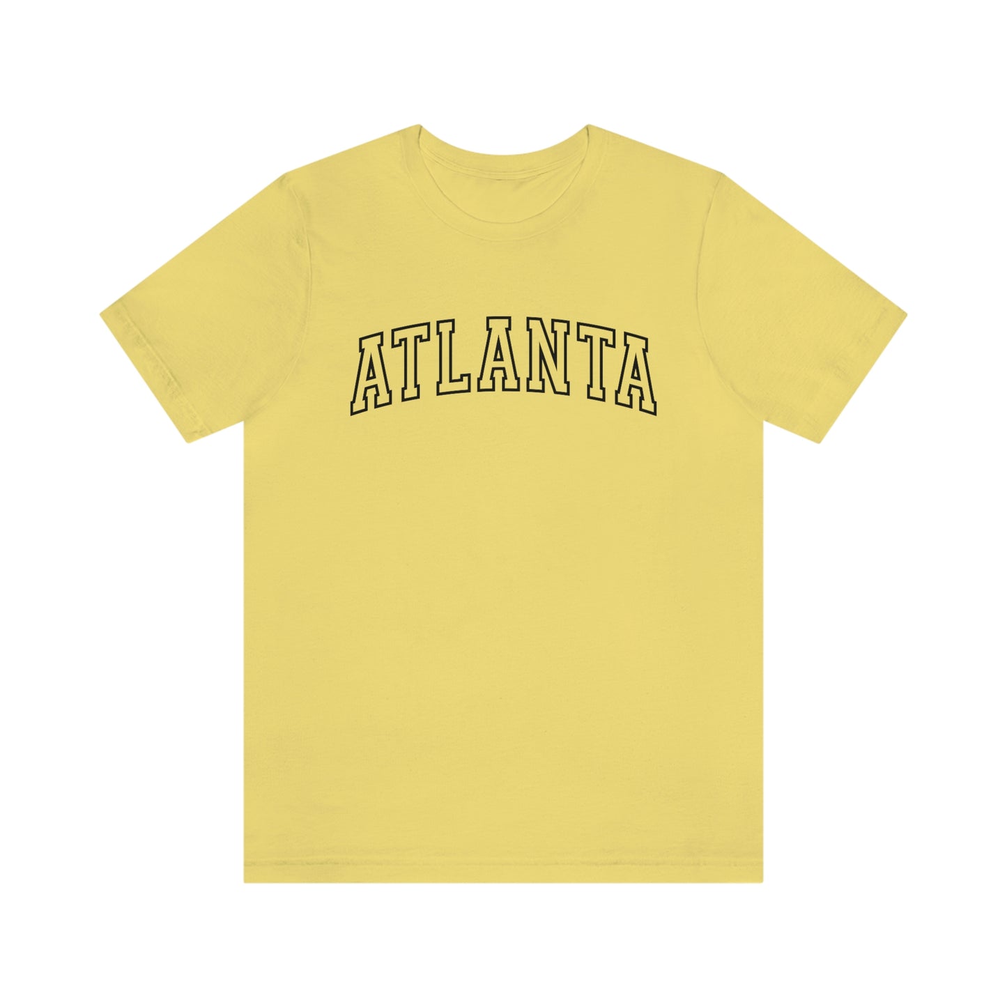 Atlanta Georgia Varsity Letters Arch Short Sleeve T-shirt
