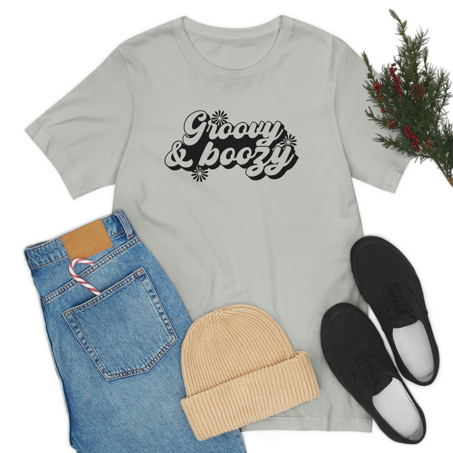 Groovy and Boozy Unisex Jersey Short Sleeve Tee