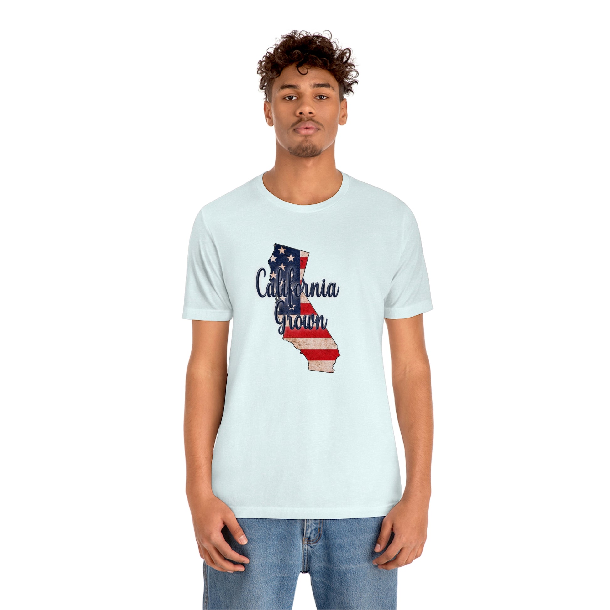 California US Flag Unisex Jersey Short Sleeve Tee Tshirt T-shirt